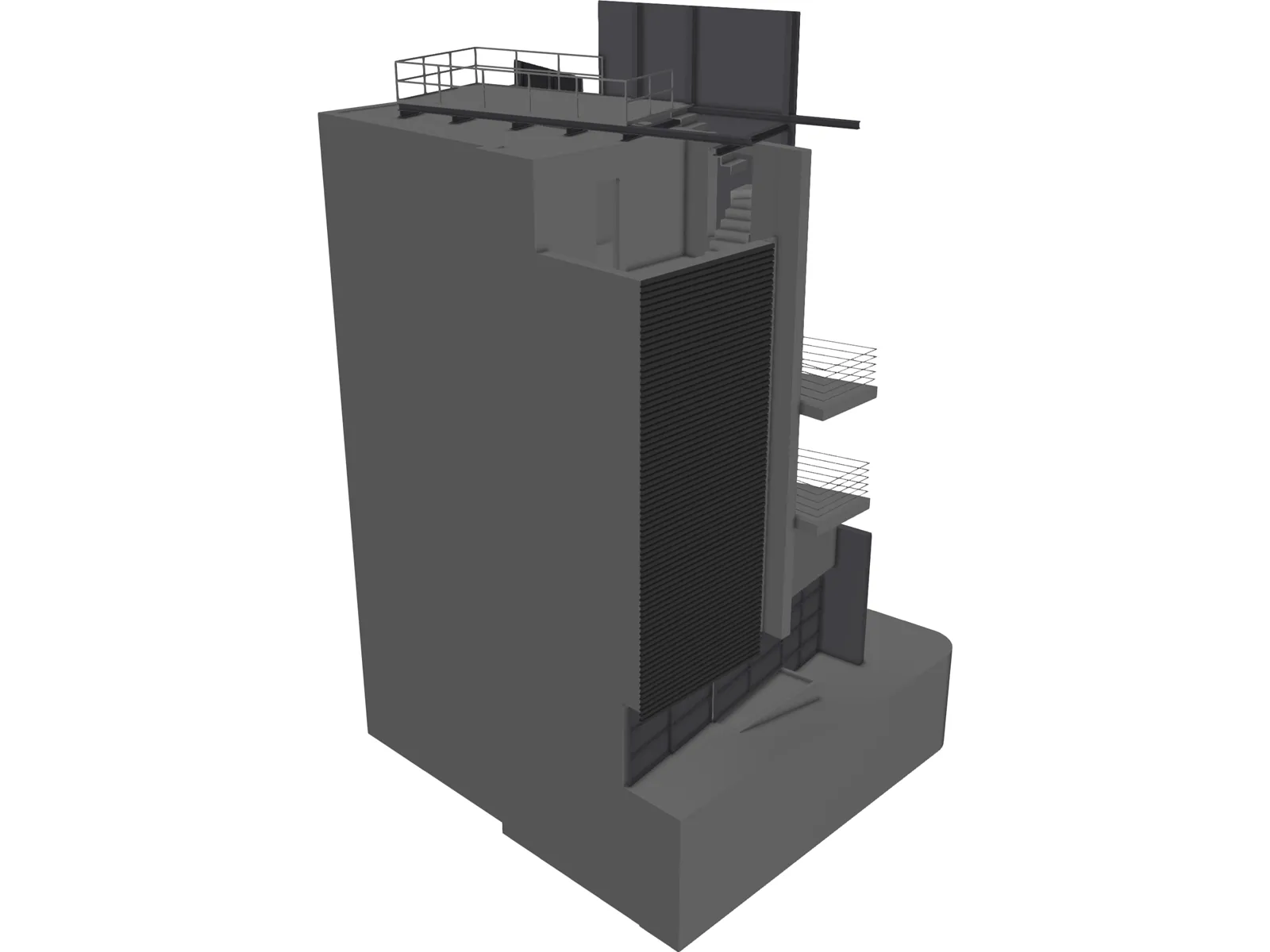 Ennio Building 3D Model main preview