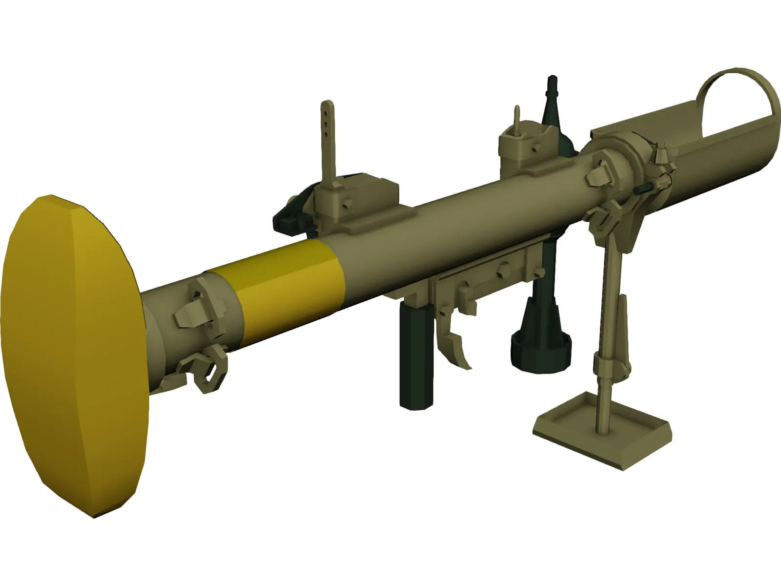 Piat Antitank Weapon 3D Model main preview