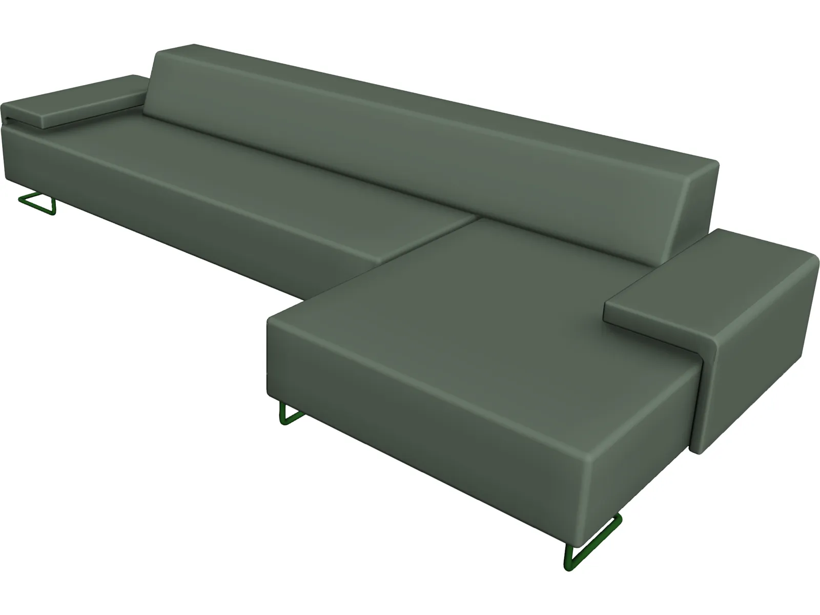 Lowland Sofa 3D Model main preview