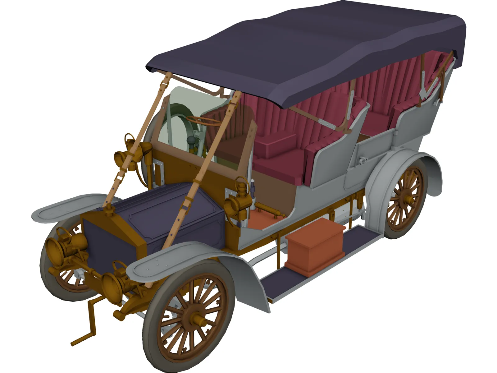 Rolls-Royce Silver Ghost 3D Model main preview