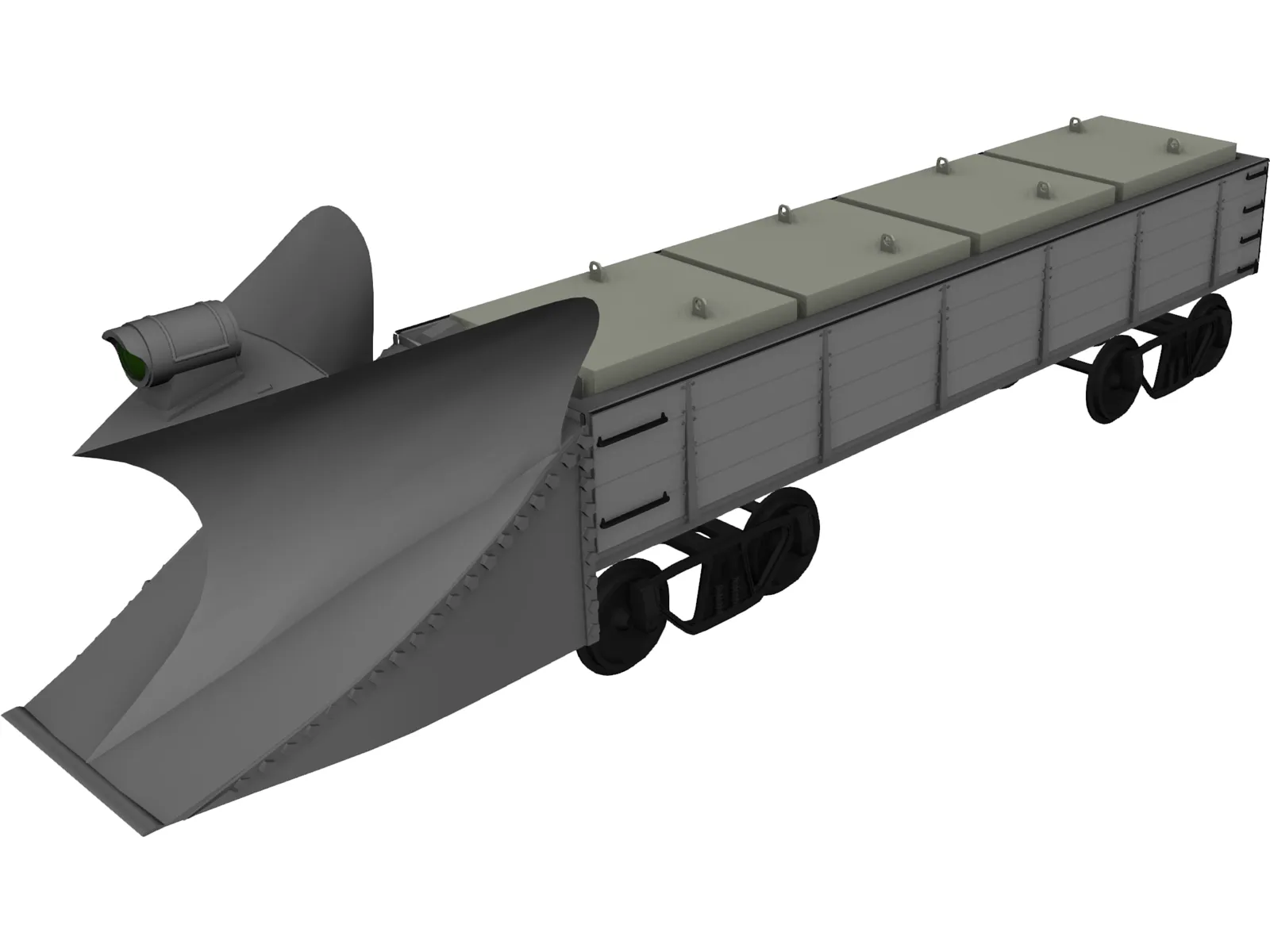 Snow Plow 500 Line 3D Model main preview