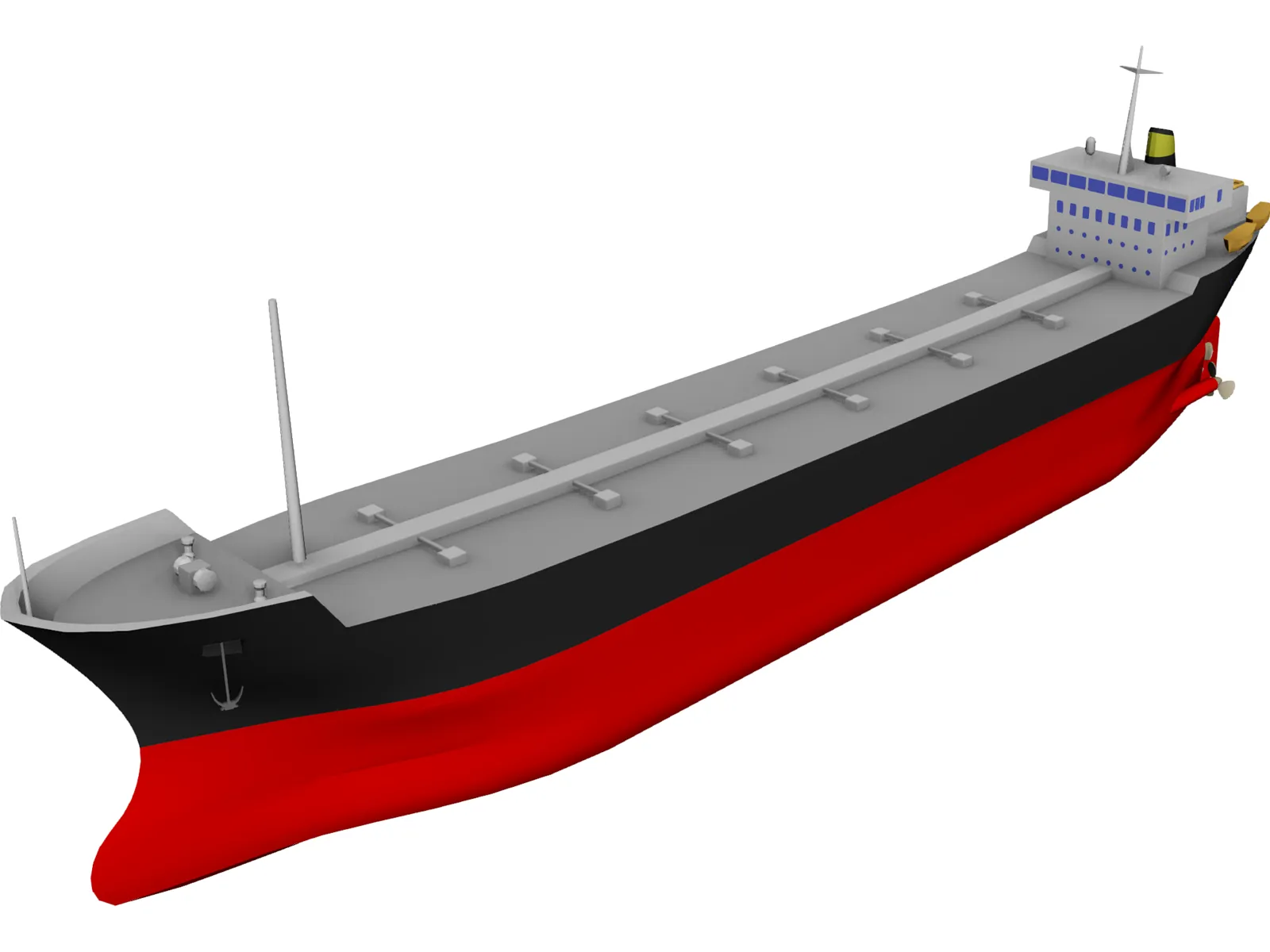 Tanker 3D Model main preview