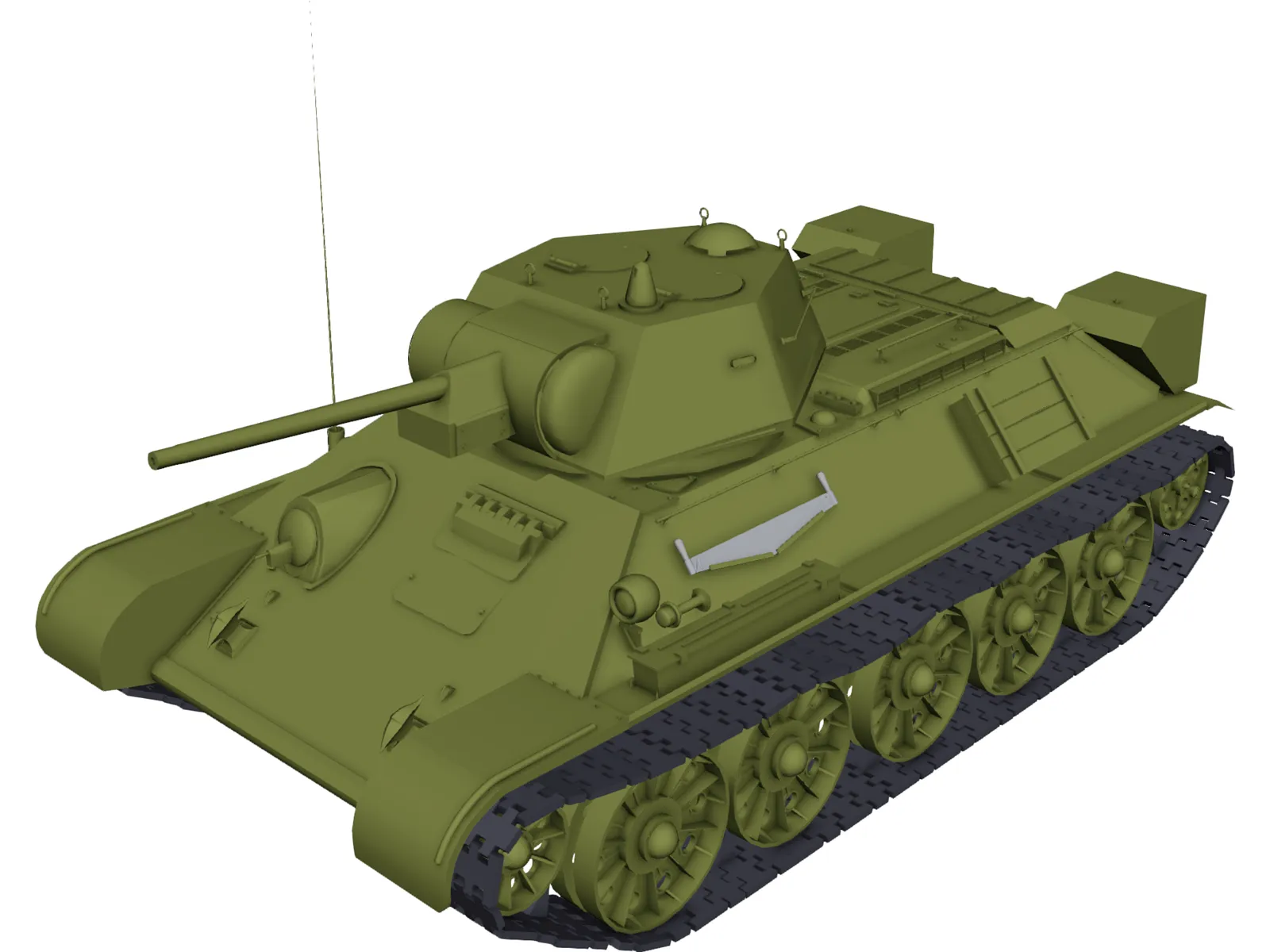 T-34 3D Model main preview
