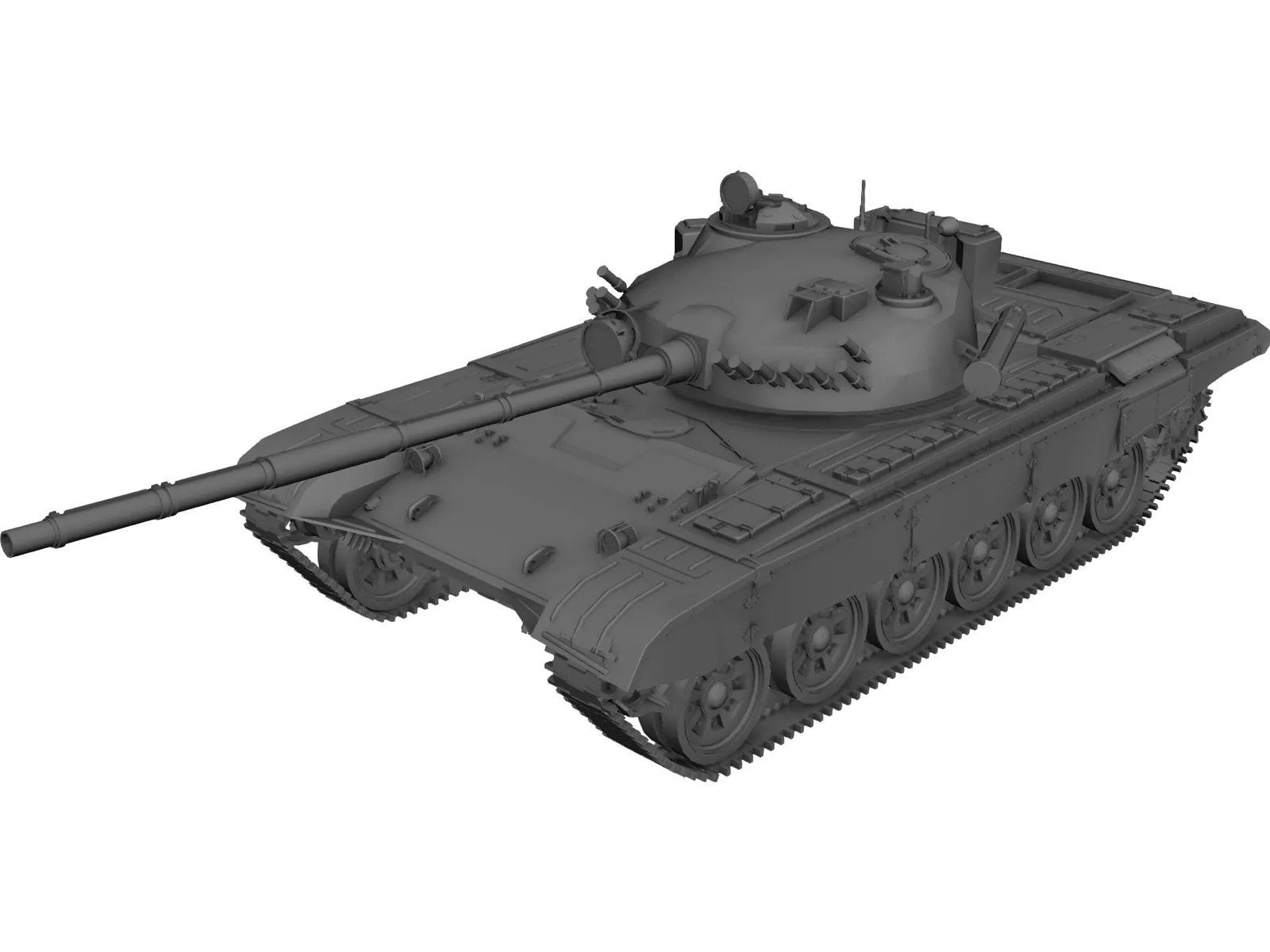 T-72M1 3D Model main preview
