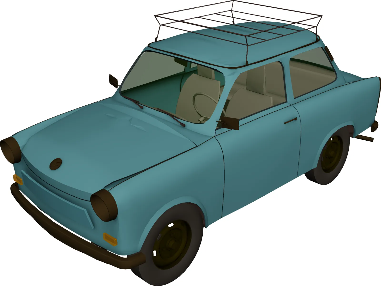 Trabant 601S 3D Model main preview