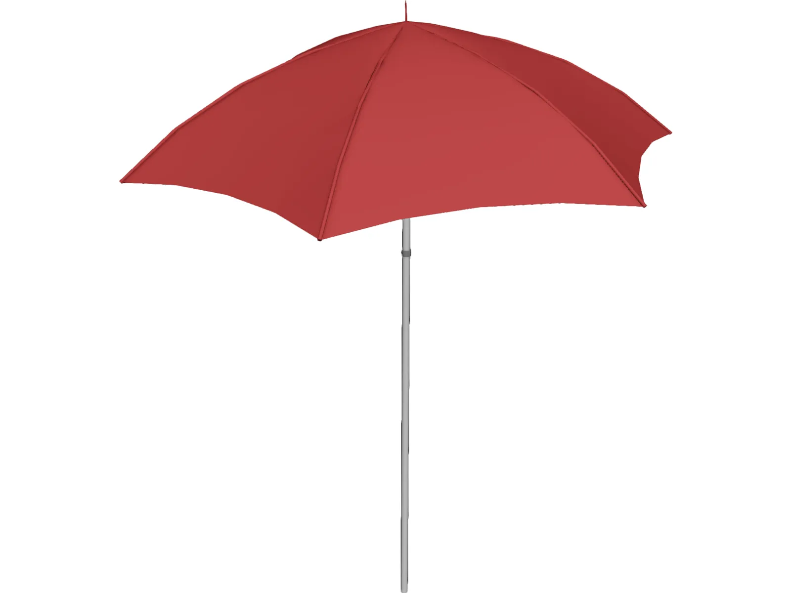 Beach Umbrella 3D Model main preview
