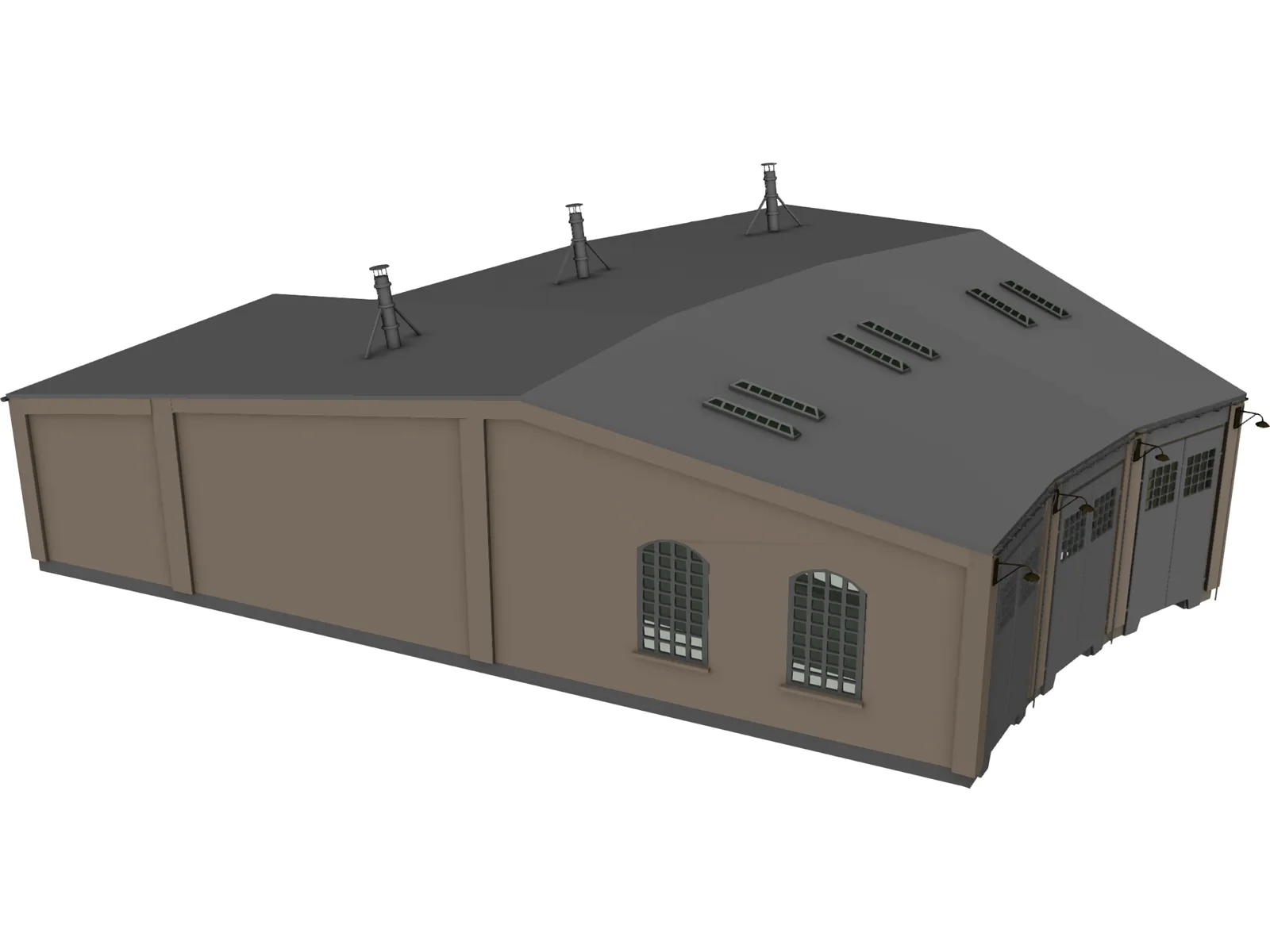 Train Repair 3D Model main preview