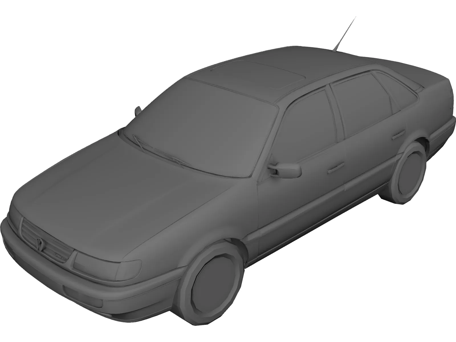 Volkswagen Passat (1997) 3D Model main preview