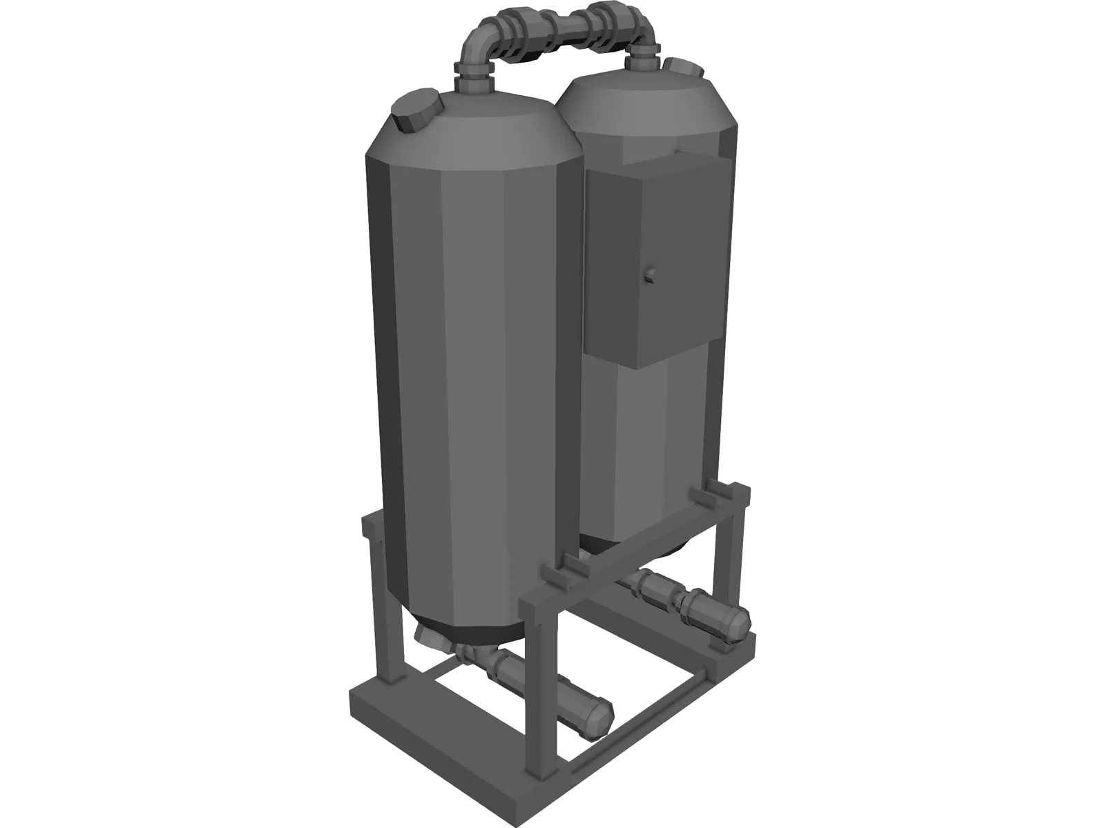 Industrial Air Dryer 3D Model main preview