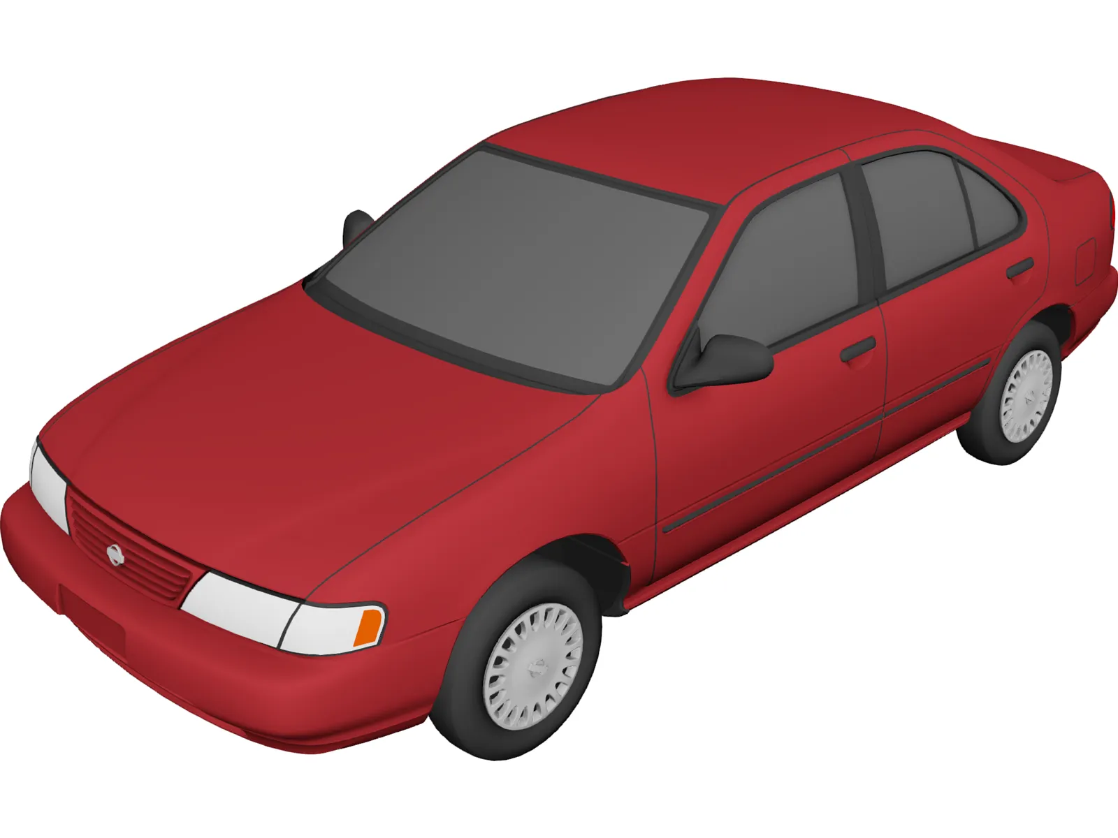 Nissan Sentra GXE (1996) 3D Model main preview