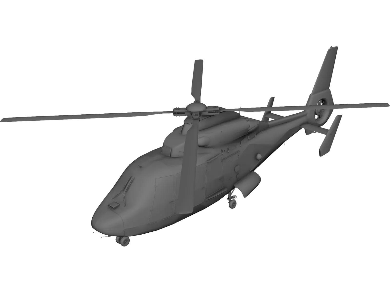 Eurocopter AS-365 Dauphin 3D Model main preview