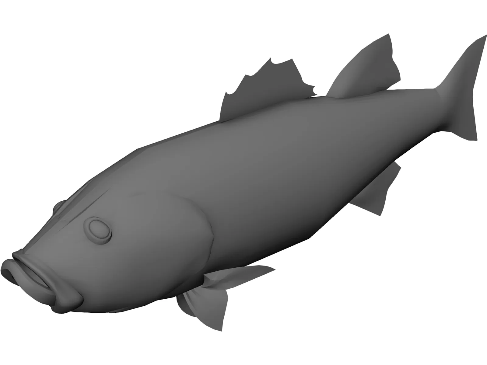 Fish 3D Model main preview