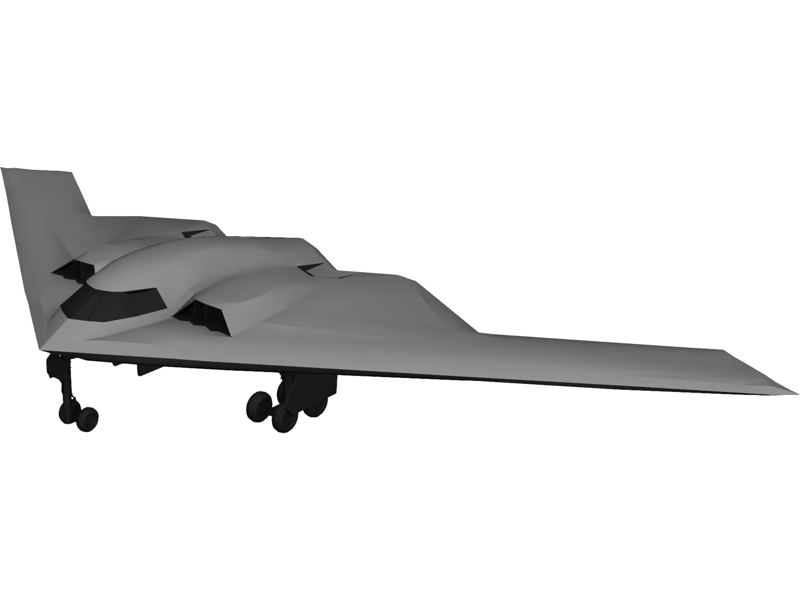 B-2 3D Model main preview