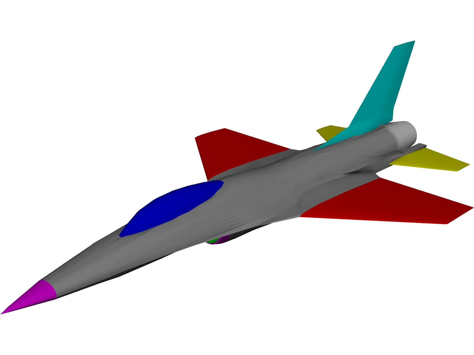 F-16 3D Model main preview