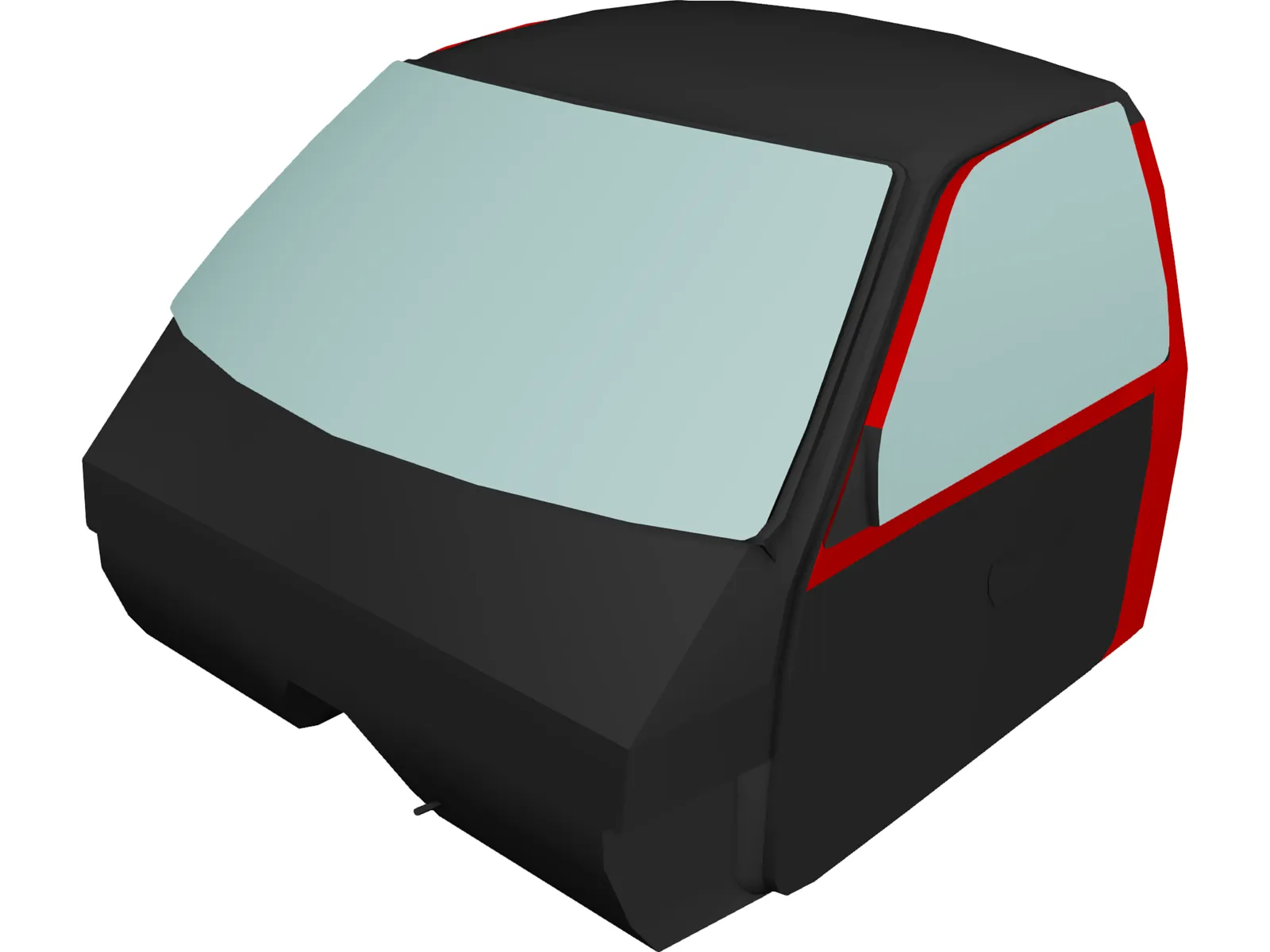 Interior Toyota Pickup (1990) 3D Model main preview
