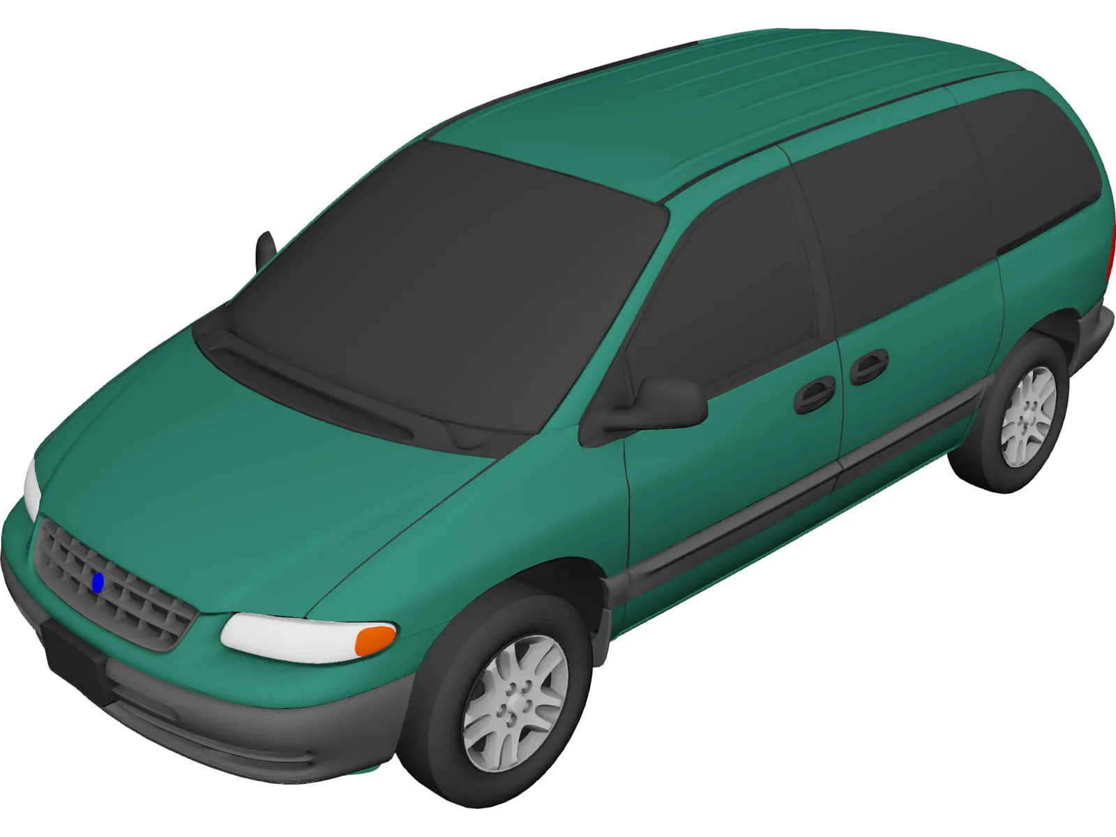 Plymouth Voyager SE (1996) 3D Model main preview