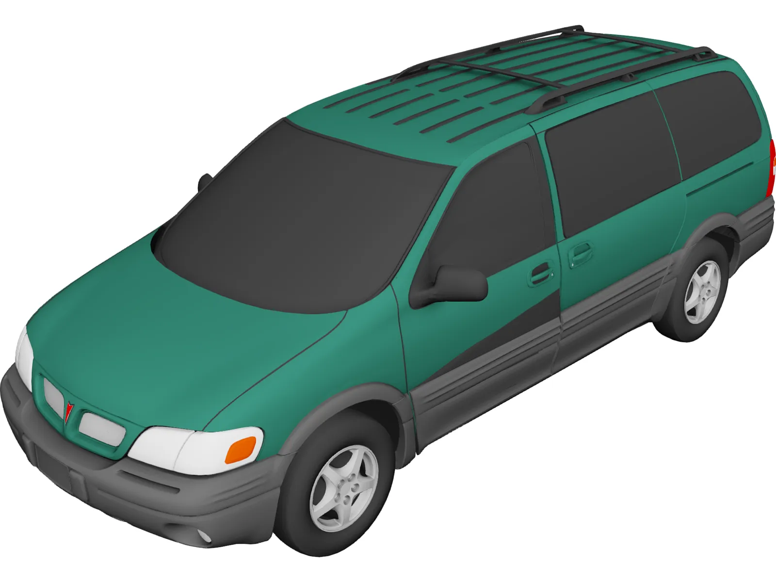 Pontiac Montana (1997) 3D Model main preview