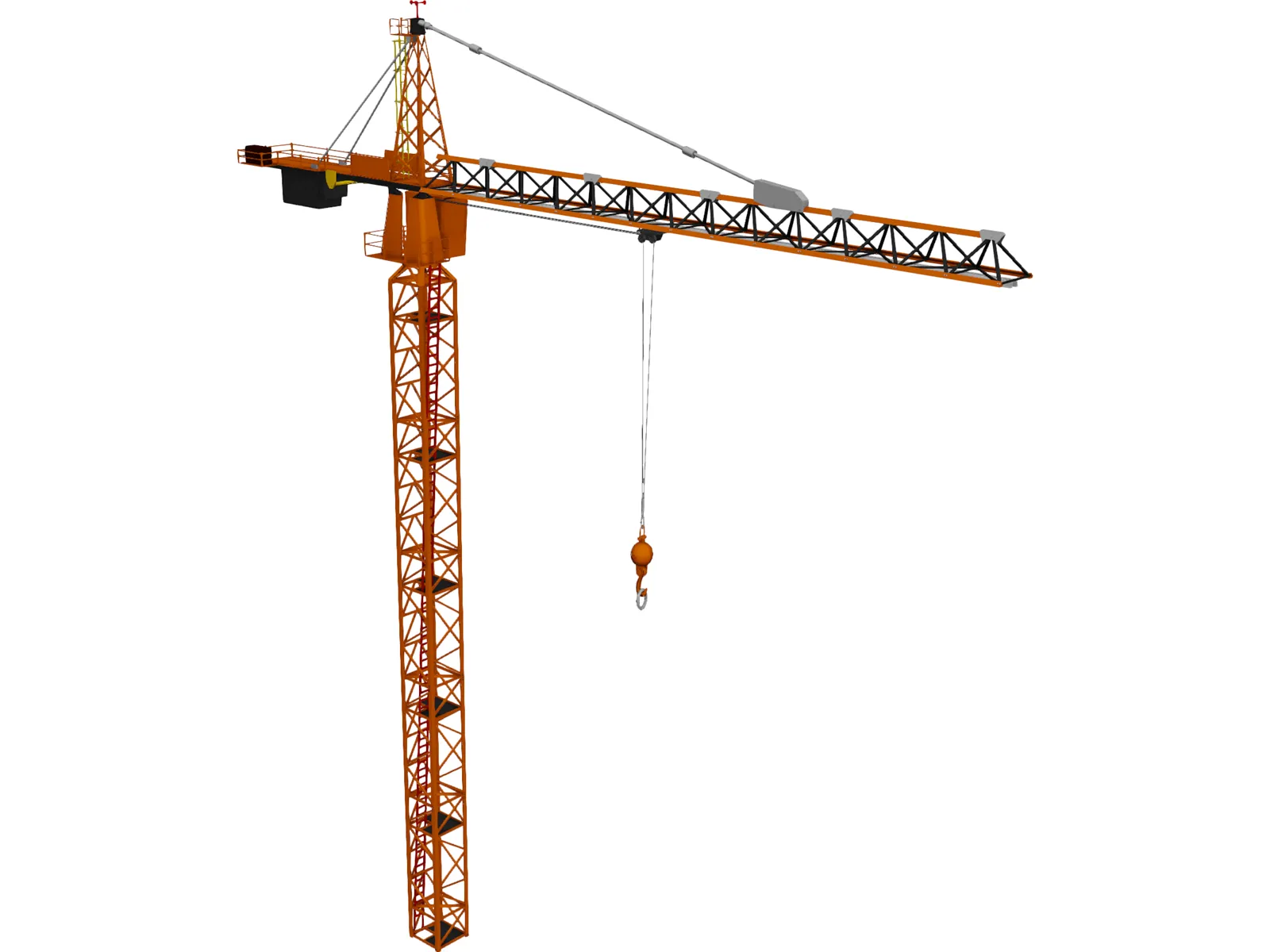 Tower Crane 3D Model main preview
