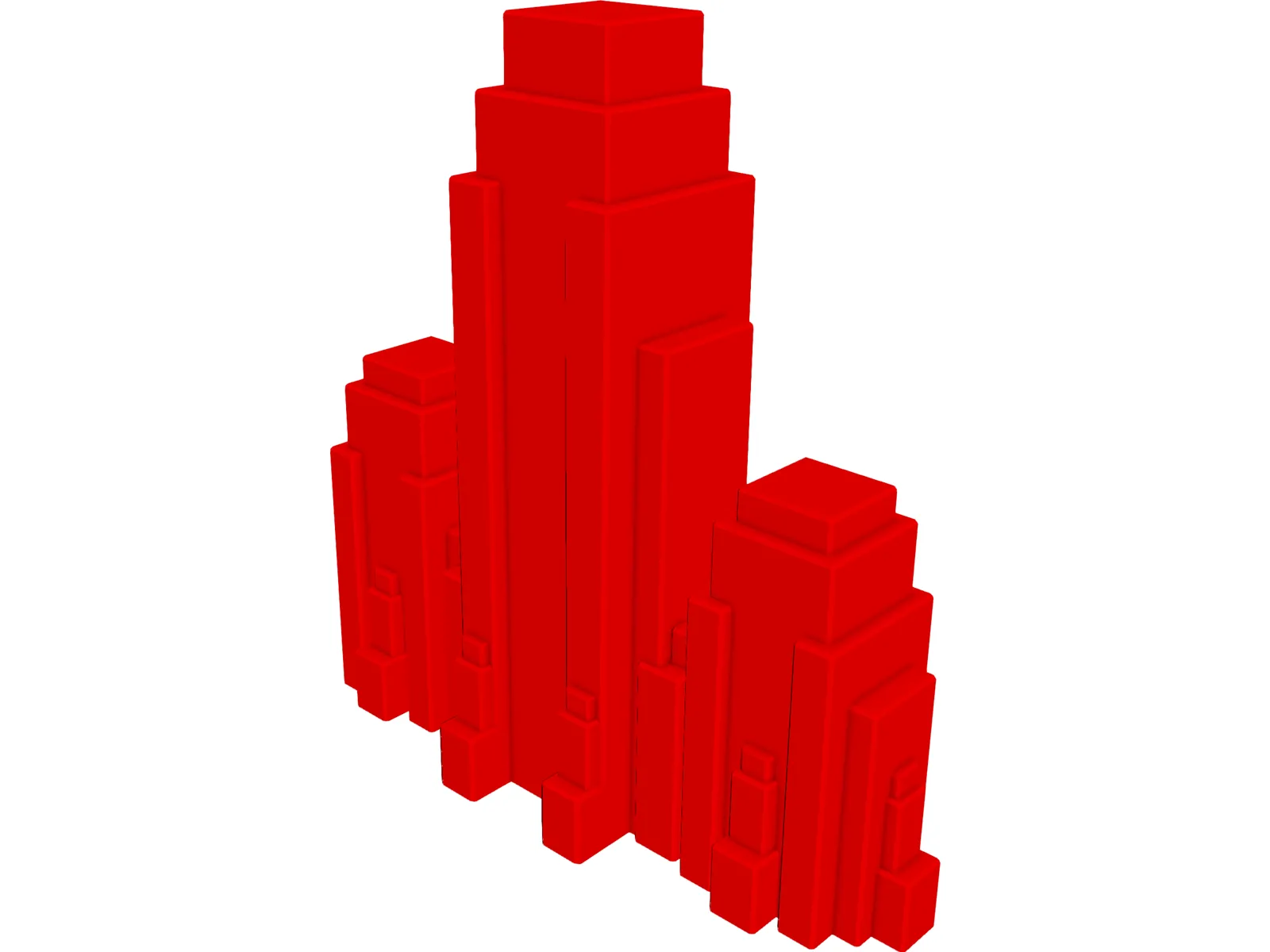 High Rise 3D Model main preview