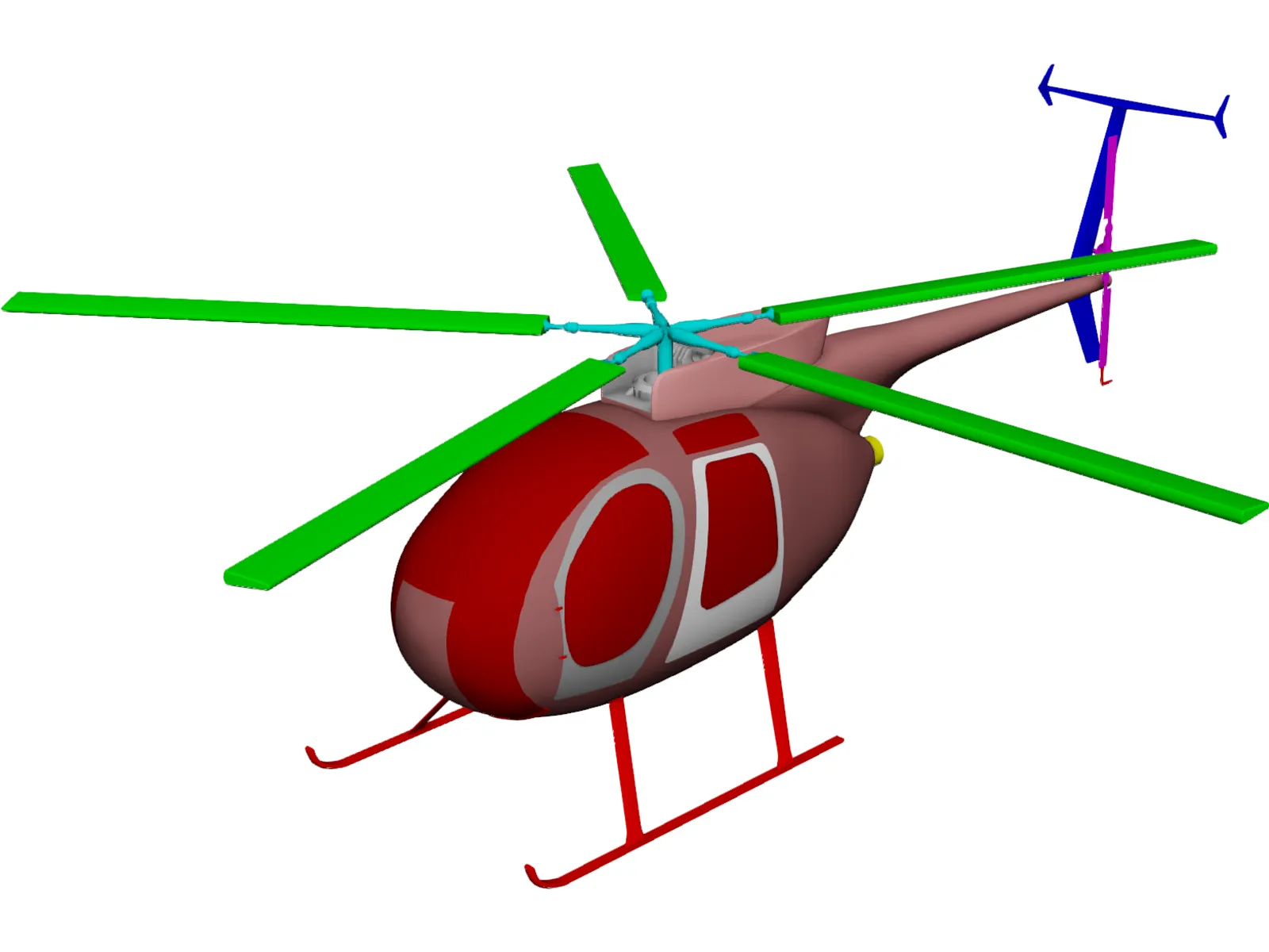 MD-500 3D Model main preview