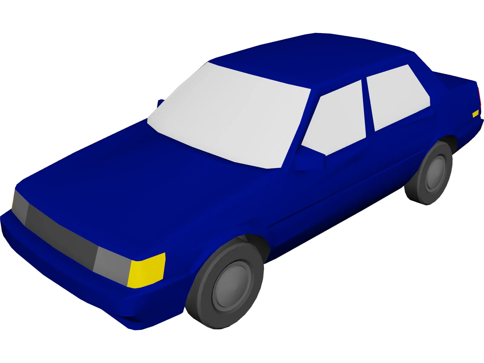 Toyota Corolla (1987) 3D Model main preview