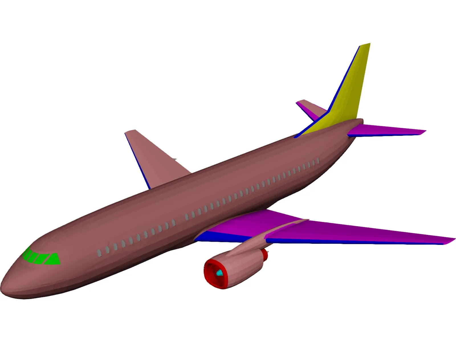 Boeing 737-300 3D Model main preview