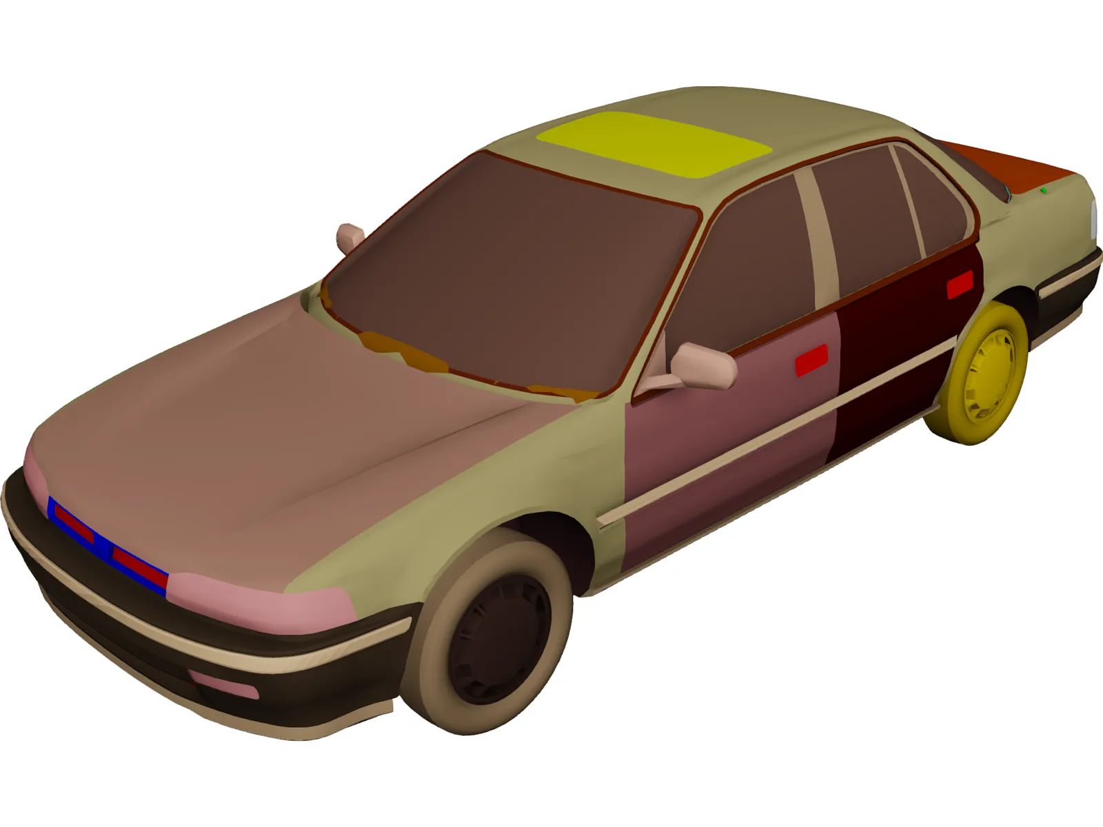Honda Accord (1993) 3D Model main preview