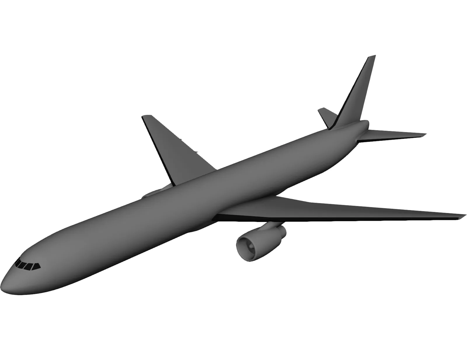 Boeing 767-300 3D Model main preview