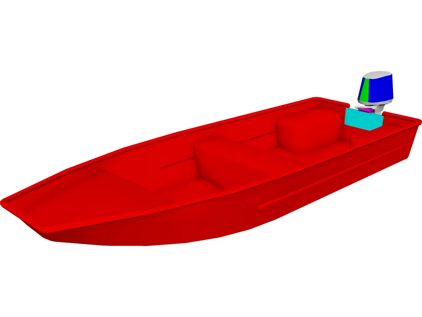 Skiff 3D Model main preview