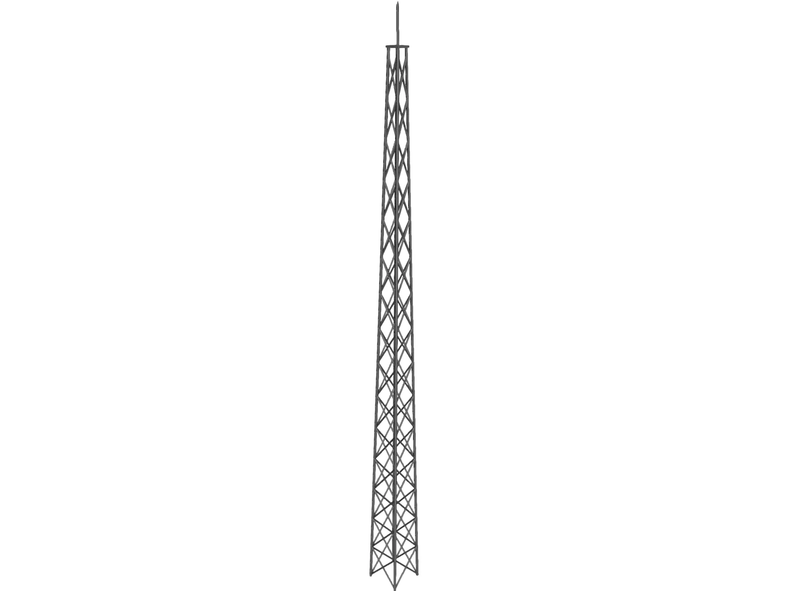 Tower Radio 3D Model main preview