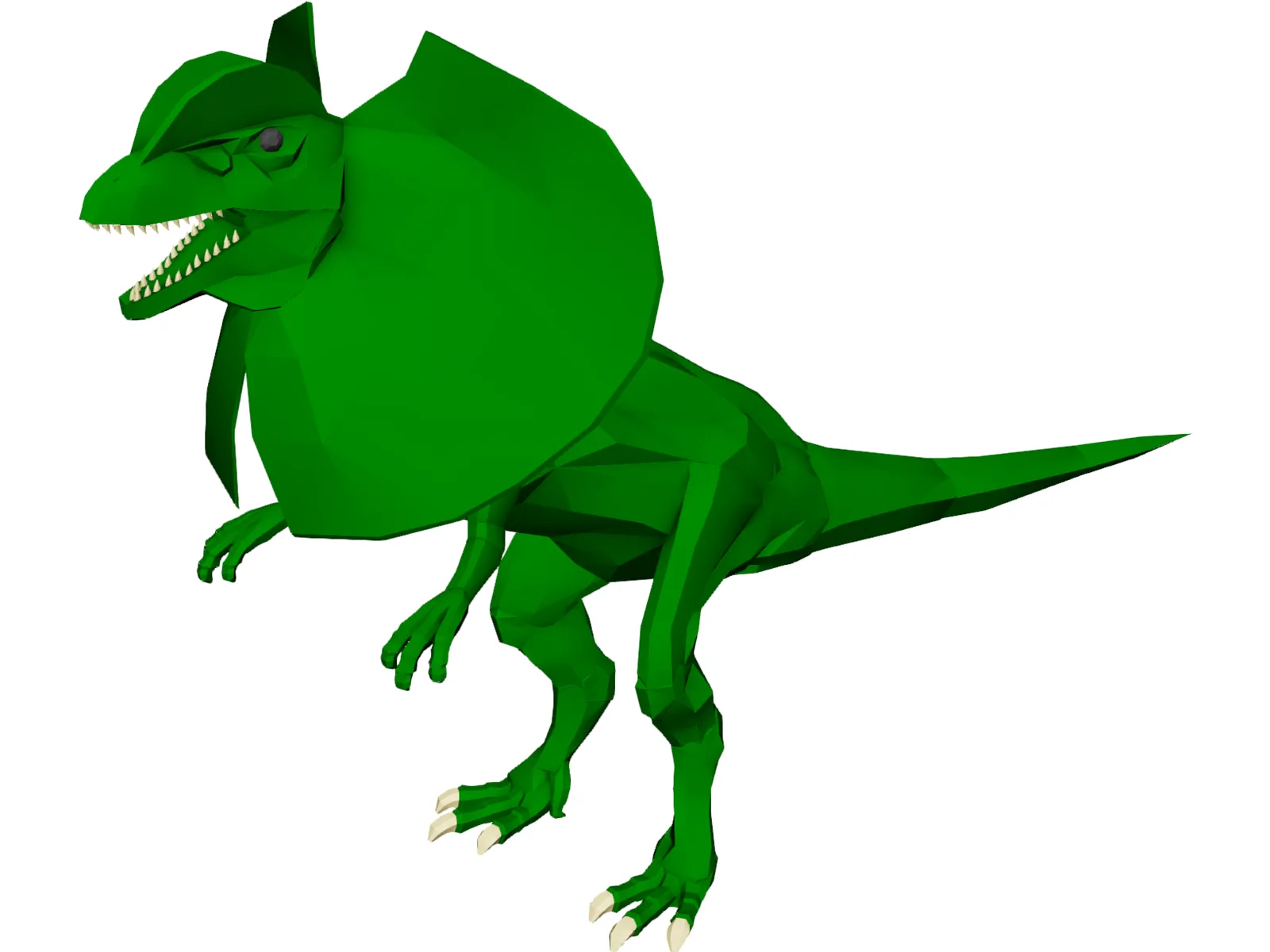Dilophosaurus 3D Model main preview
