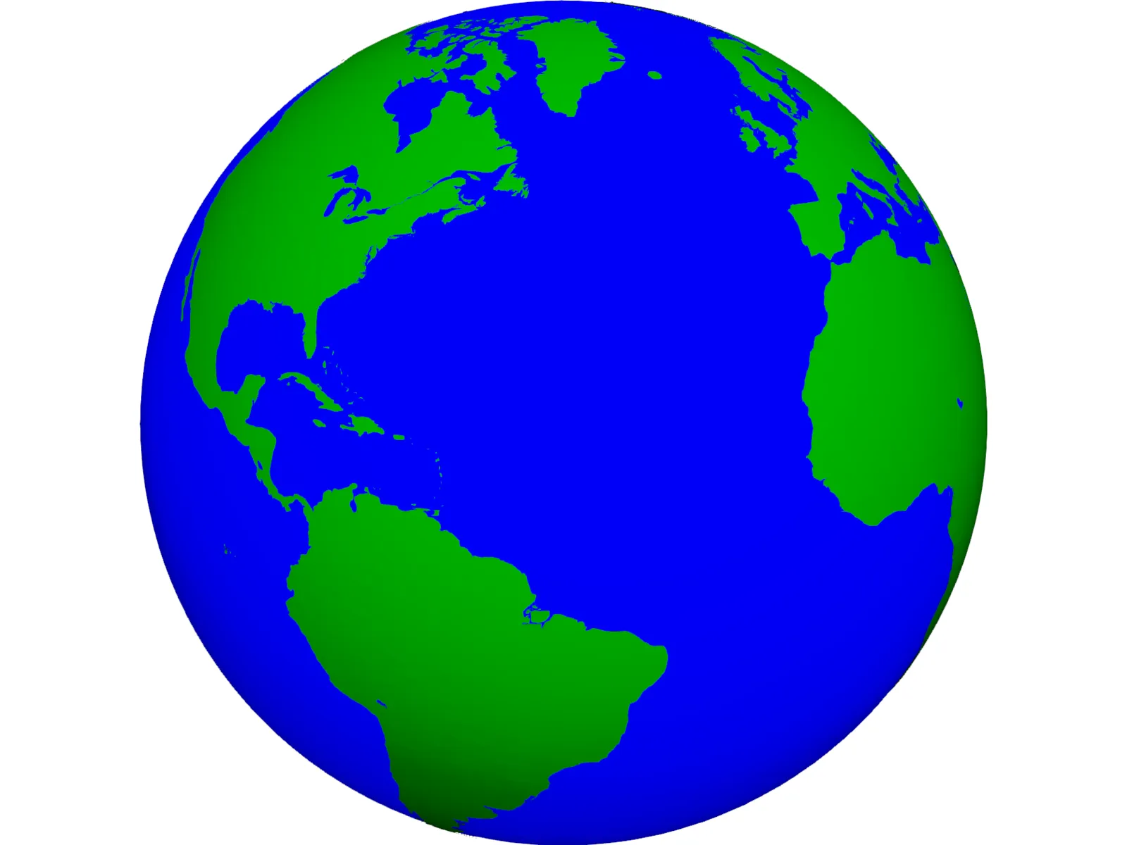 Globe 3D Model main preview