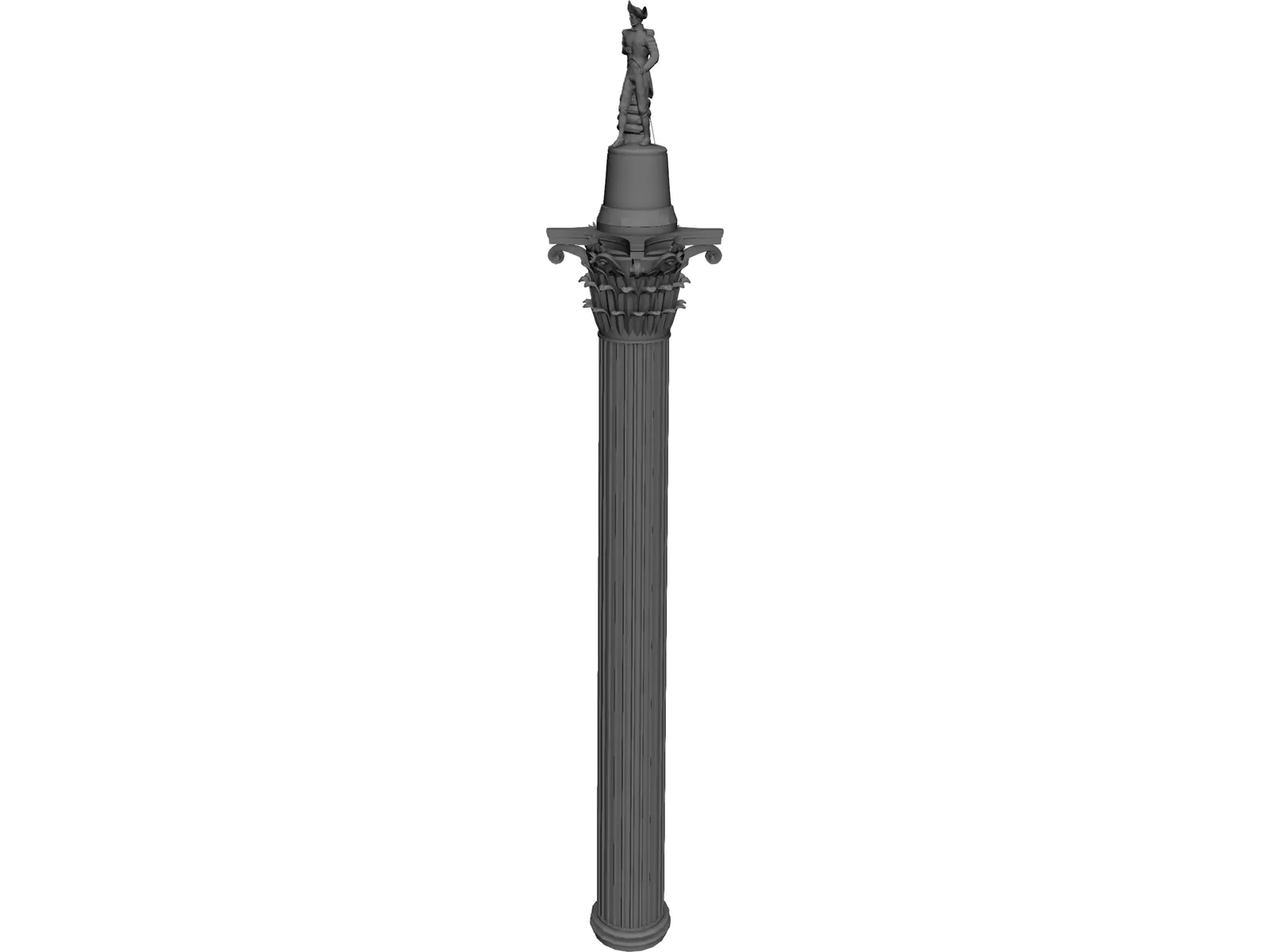 Nelsons Column 3D Model main preview