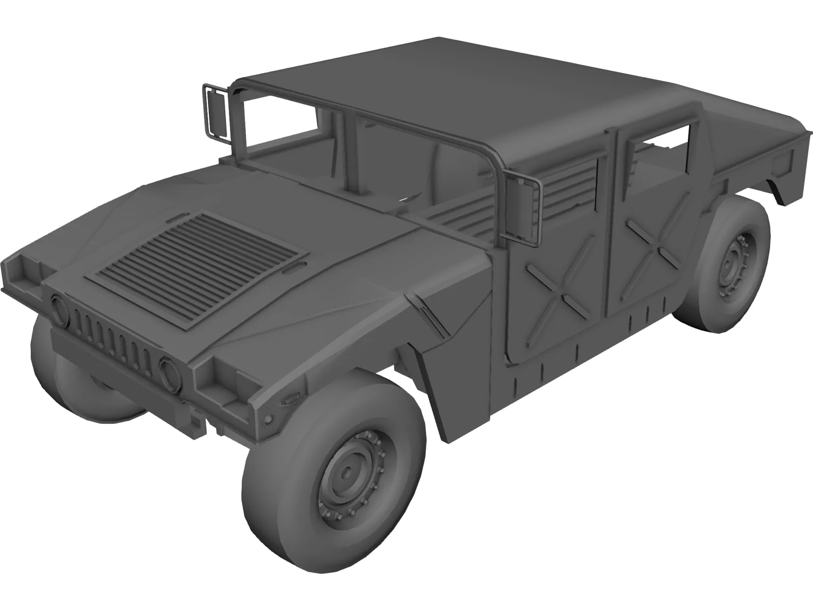 Humvee 3D Model main preview