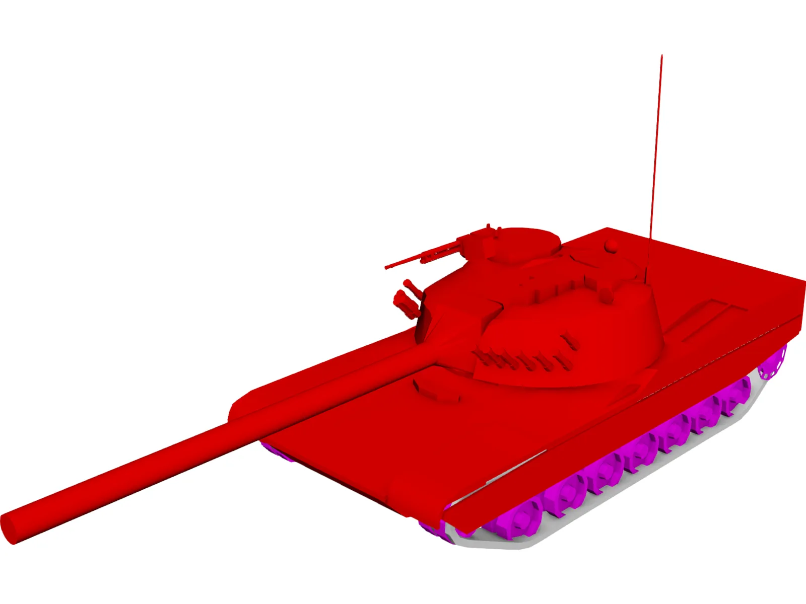 Tank 3D Model main preview