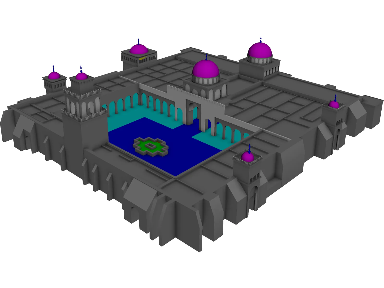 Mosque 3D Model main preview