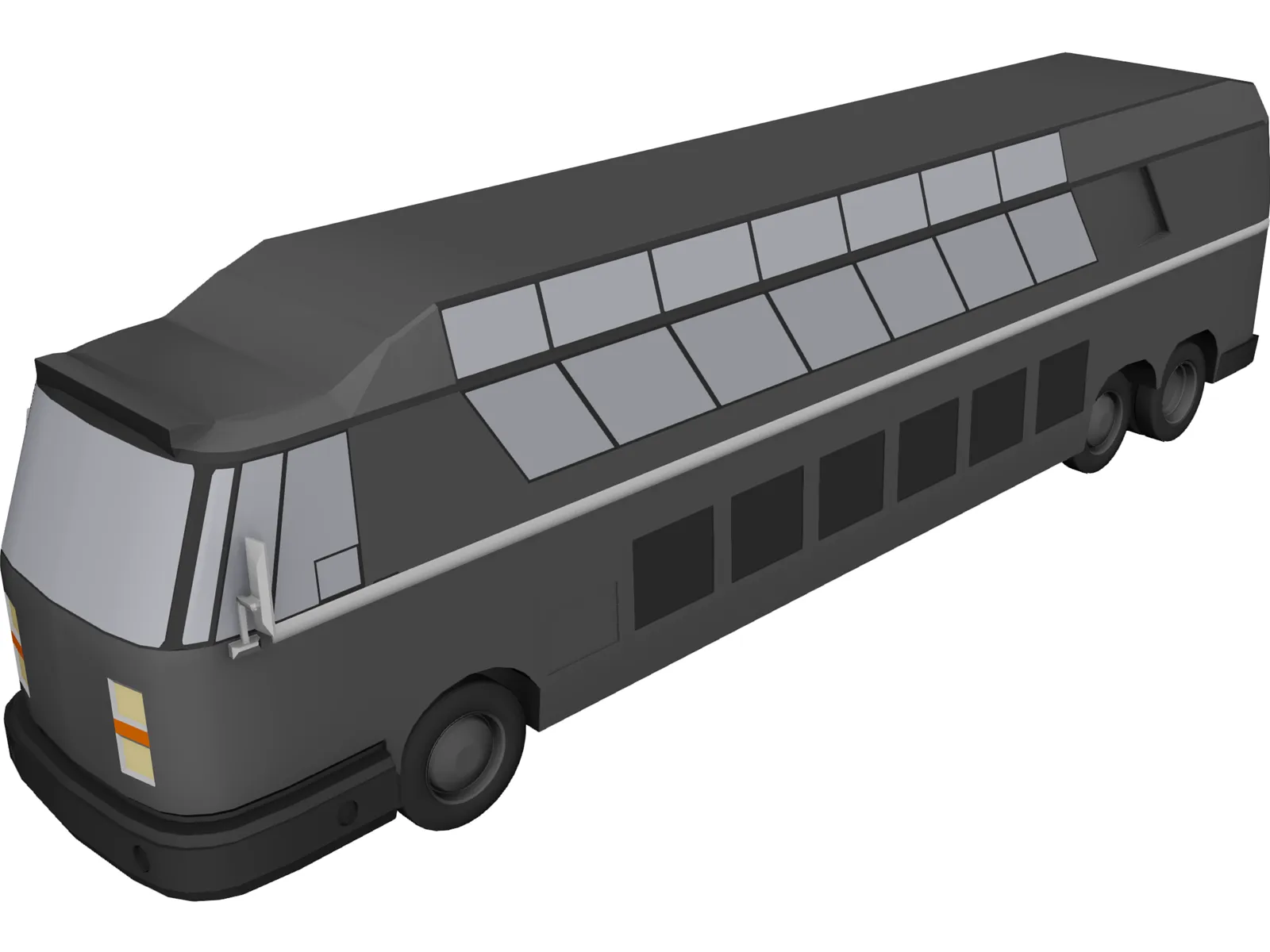 Tour Bus 3D Model main preview