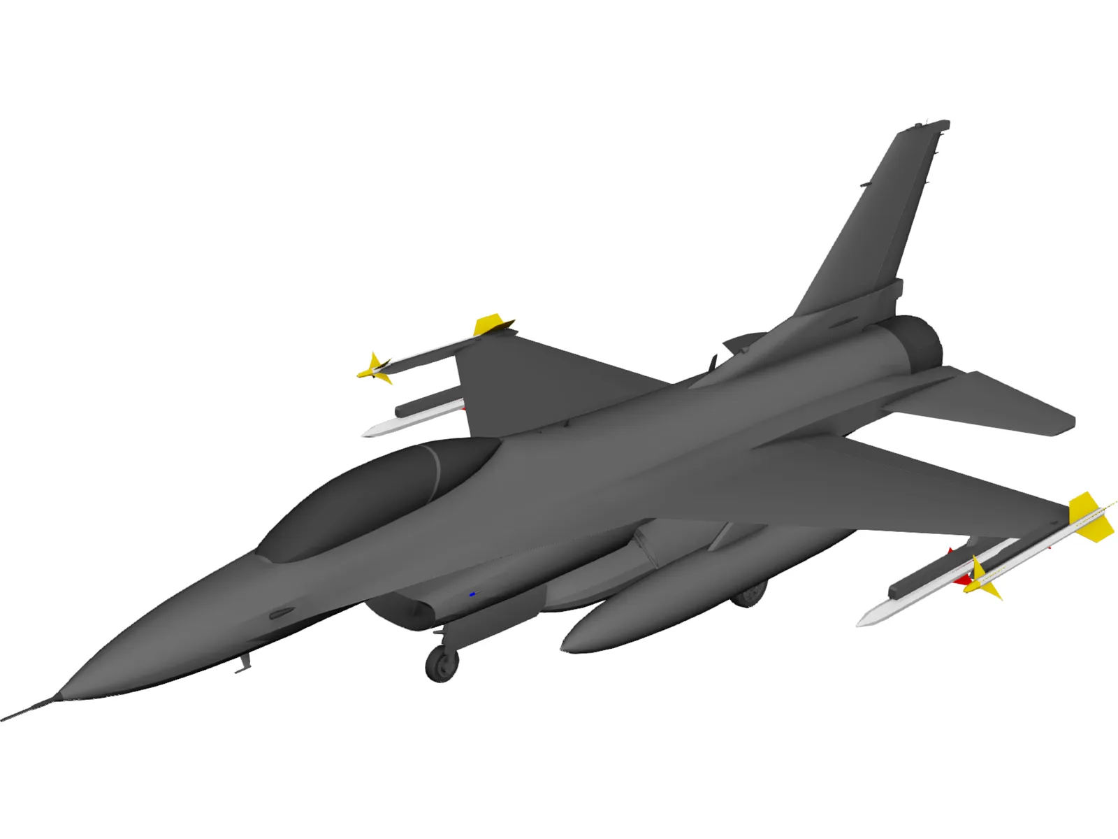 F-16C 3D Model main preview