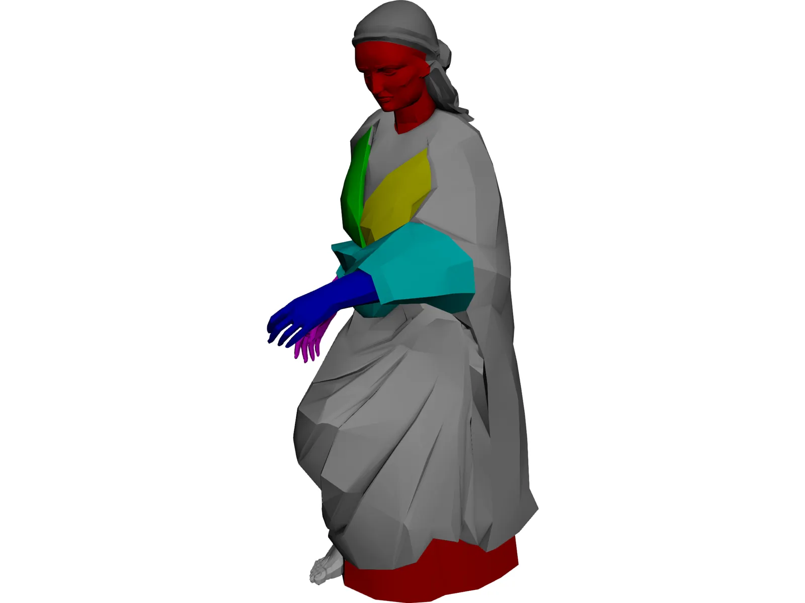 Greek Woman 3D Model main preview