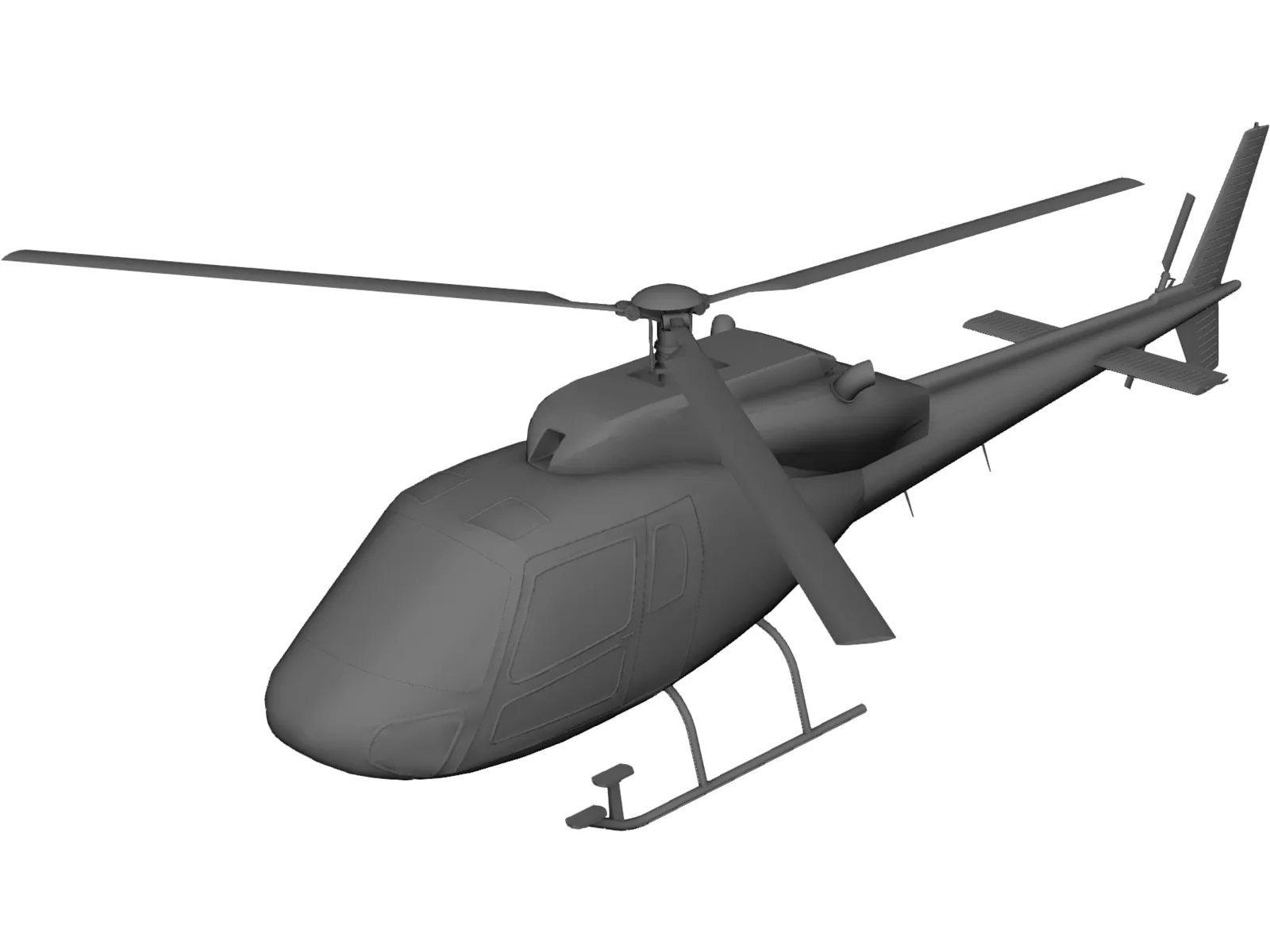 Eurocopter AS-355 Ecureuil 2 3D Model main preview