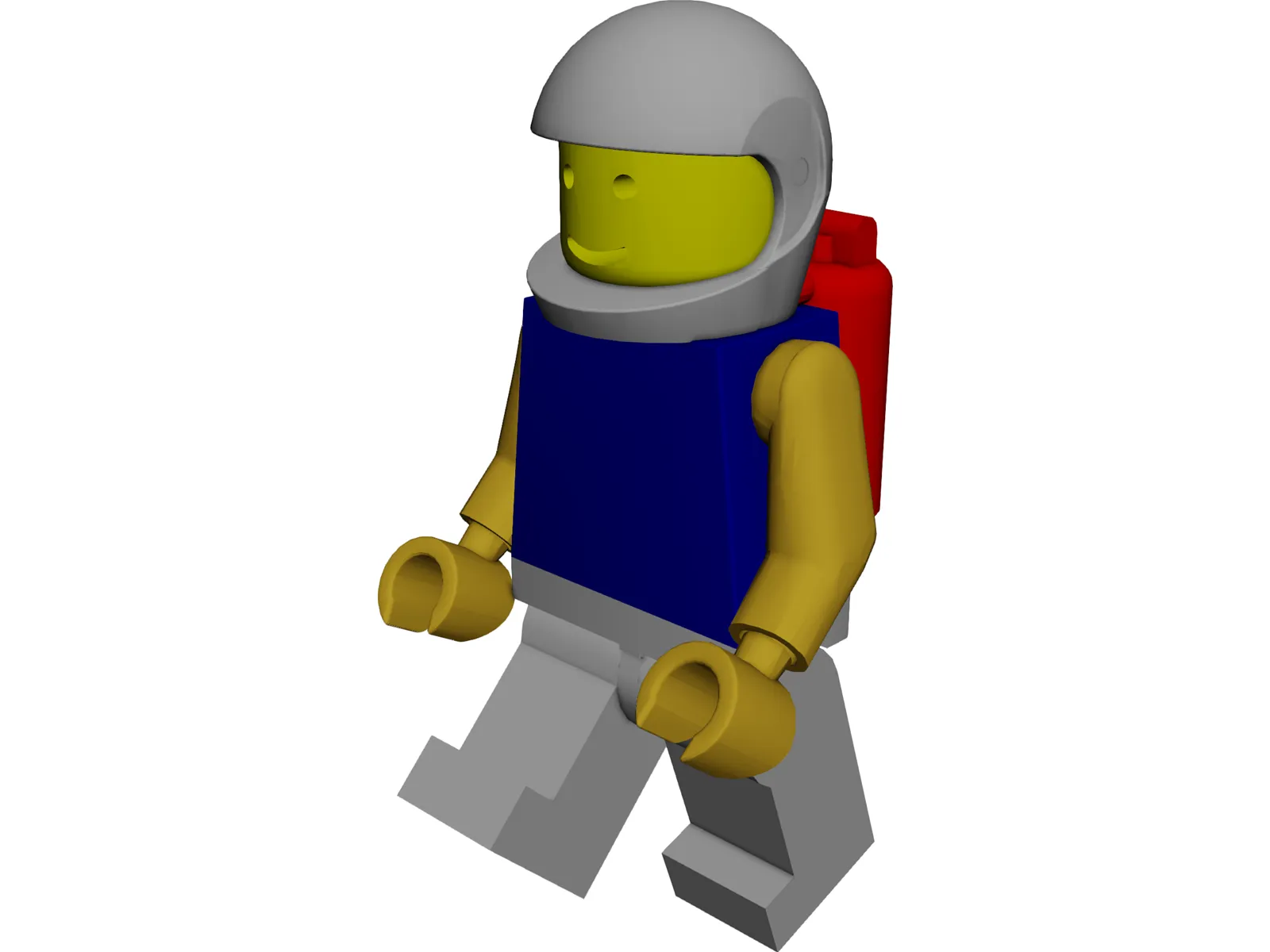 Legoman in Space Suit 3D Model main preview