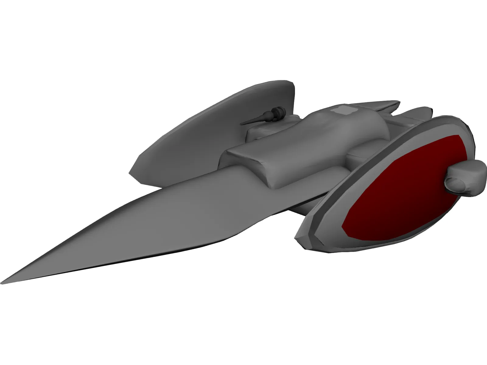 Voinian Spaceship 3D Model main preview