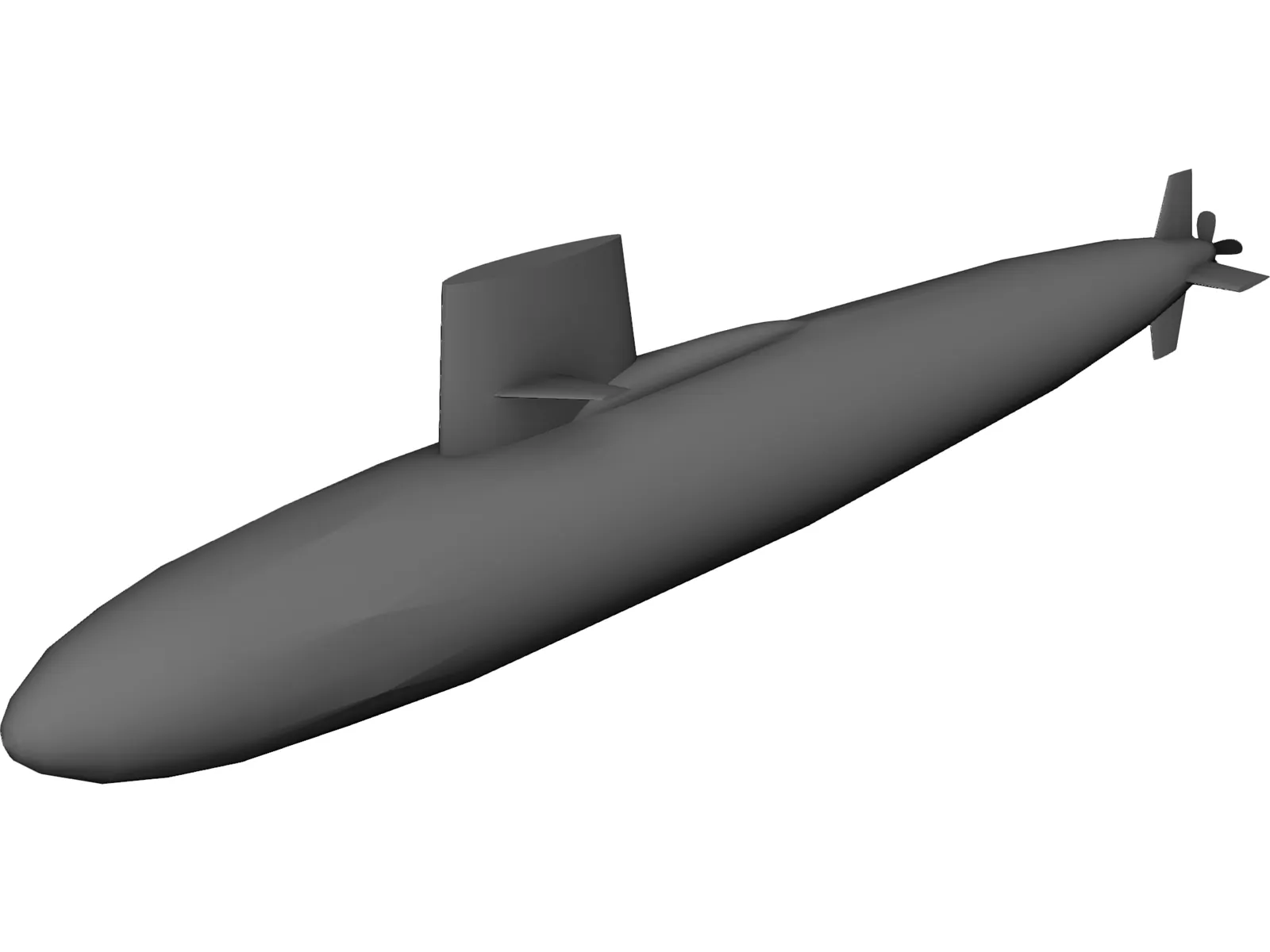 Skipjack Submarine 3D Model main preview