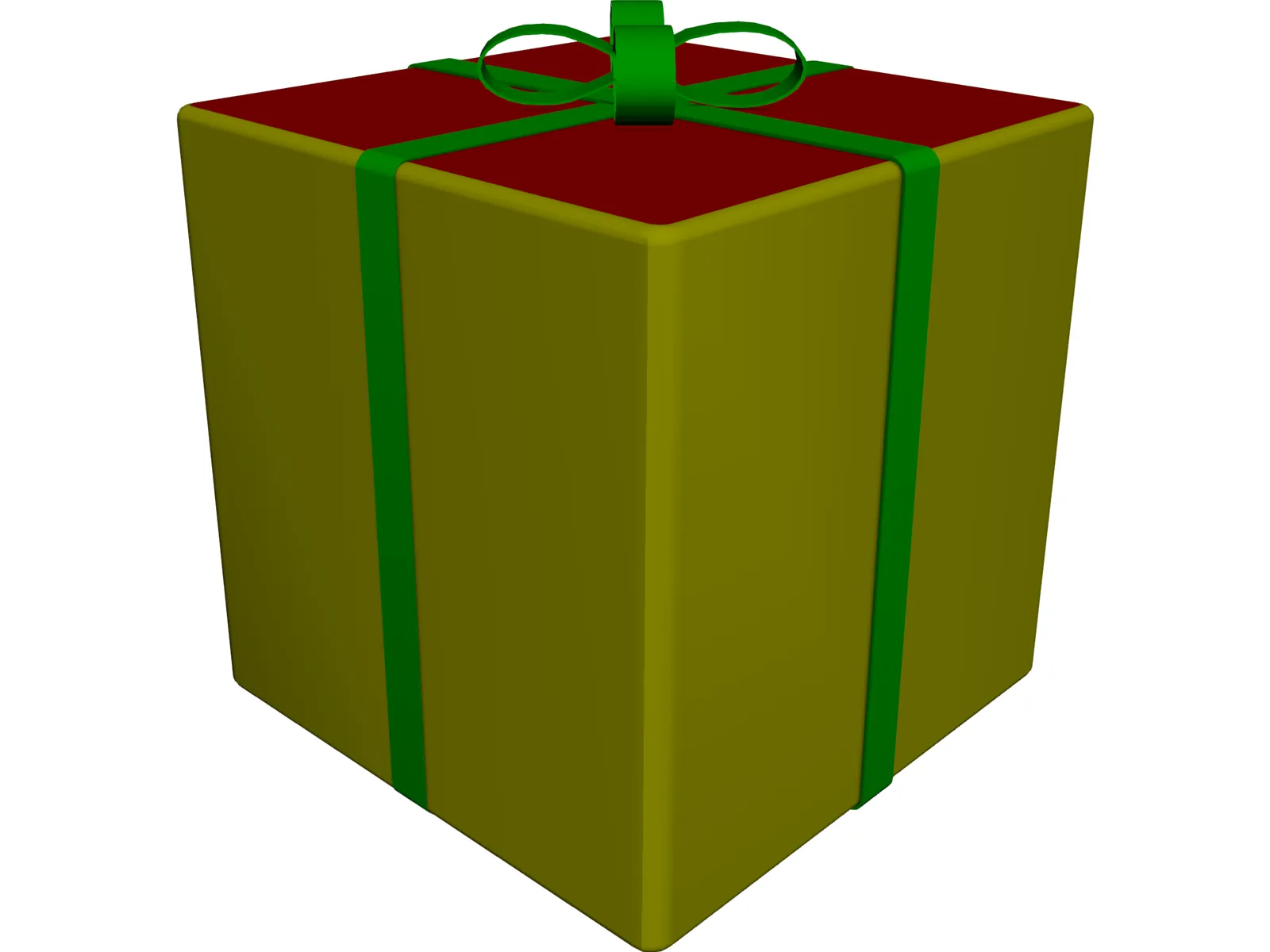 Gift Box 3D Model main preview