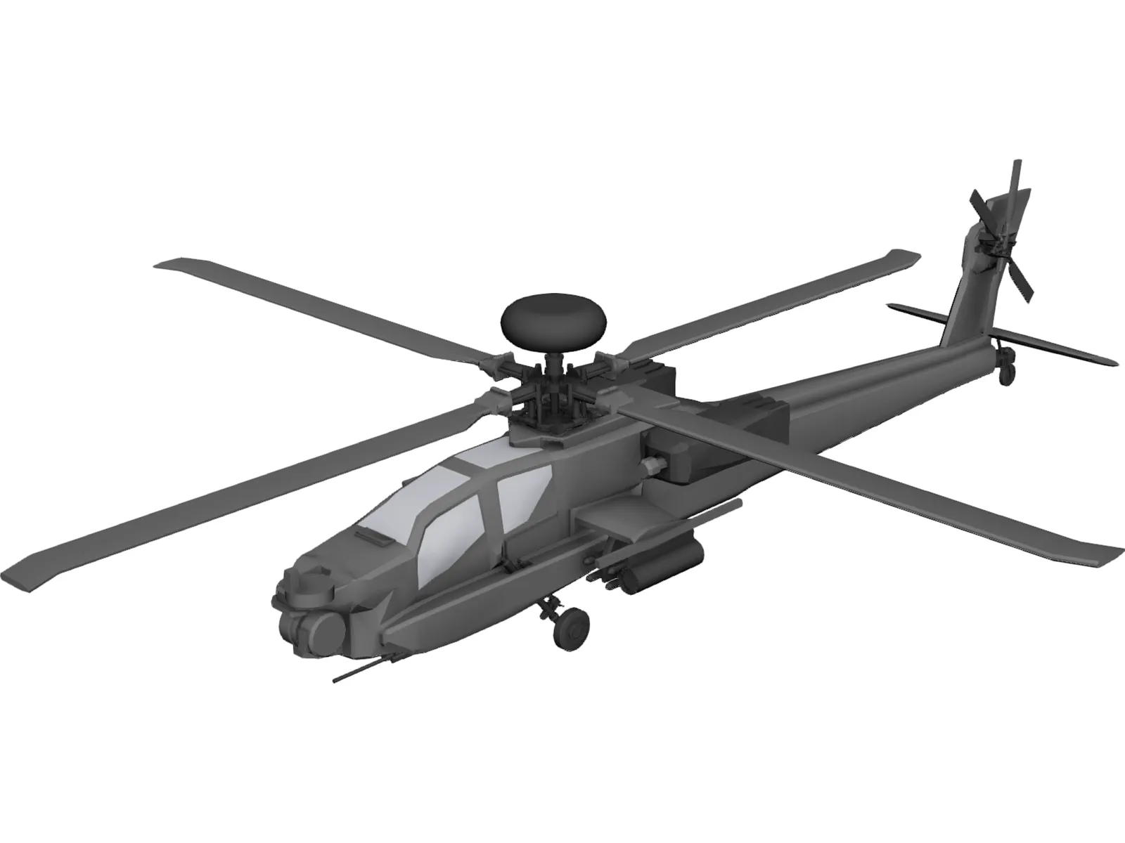 Boeing AH-64 Apache Longbow 3D Model main preview