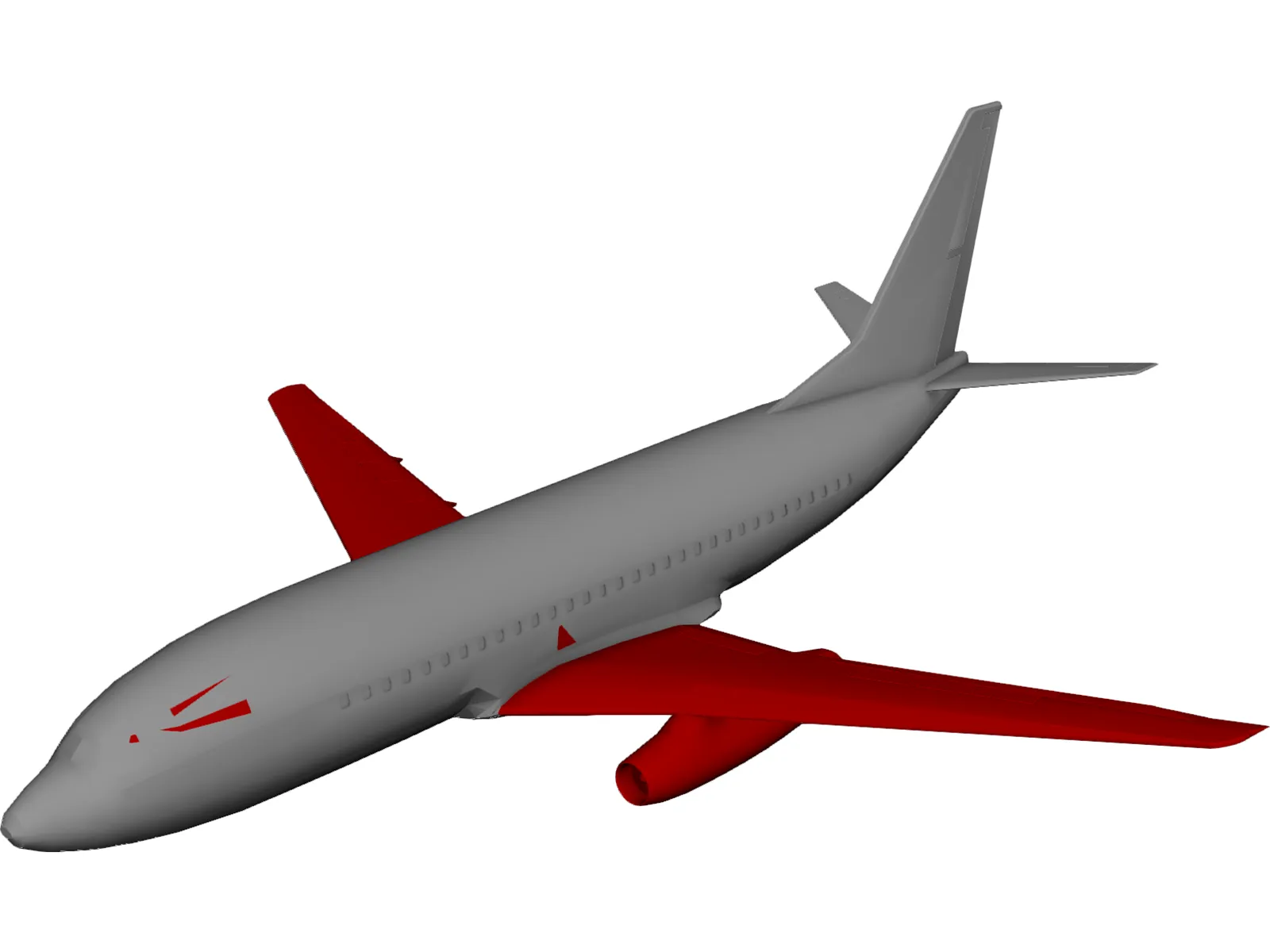 Boeing 737-200 3D Model main preview
