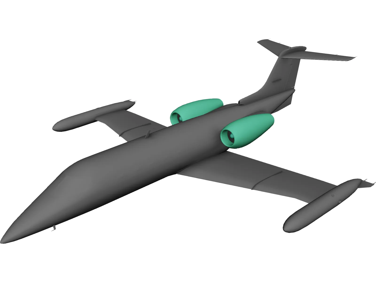 Bombardier Learjet 35 3D Model main preview