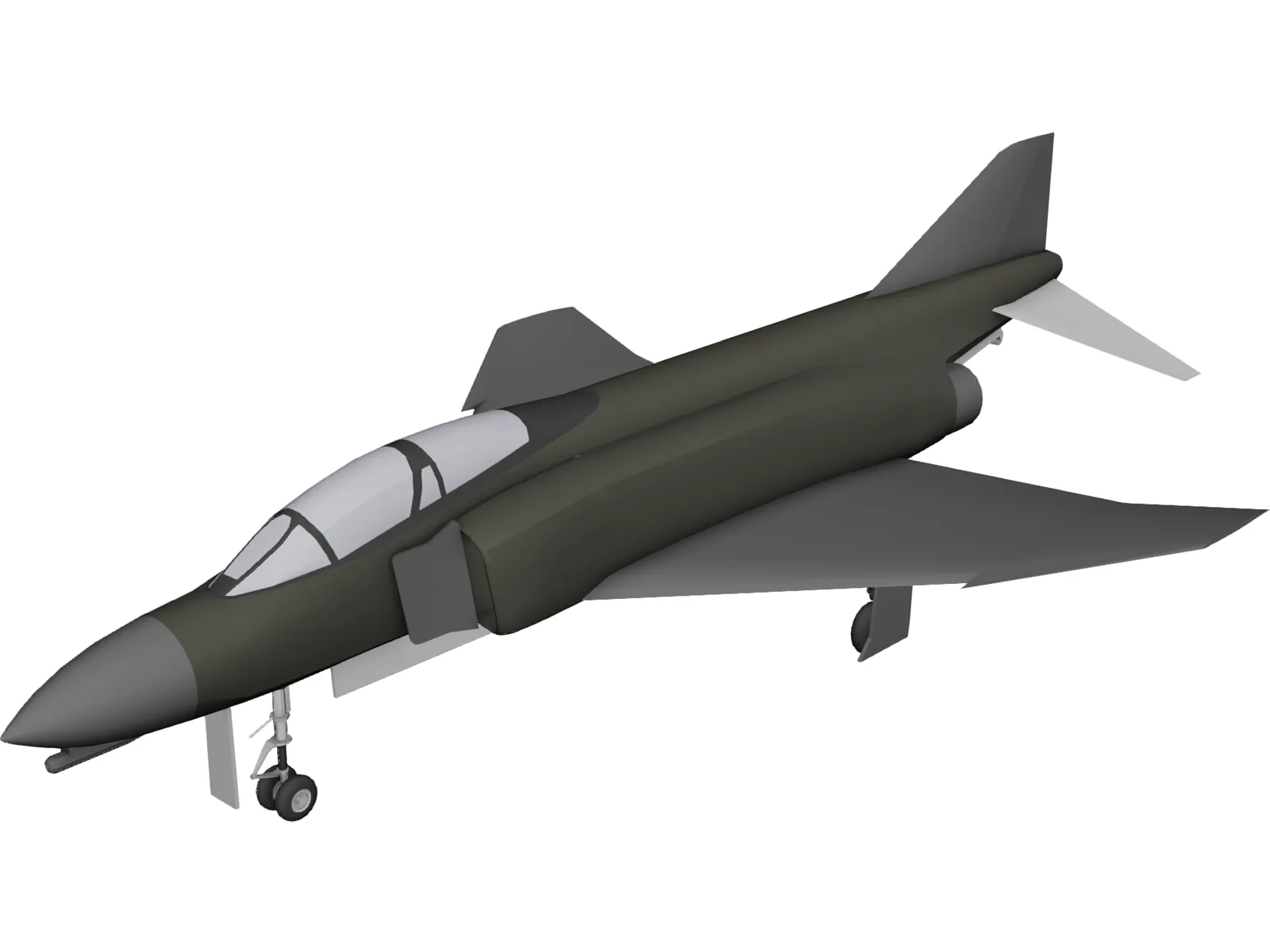 F-4 Phantom II 3D Model main preview