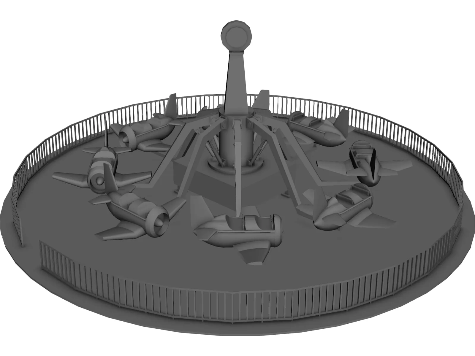 Airplane Ride 3D Model main preview