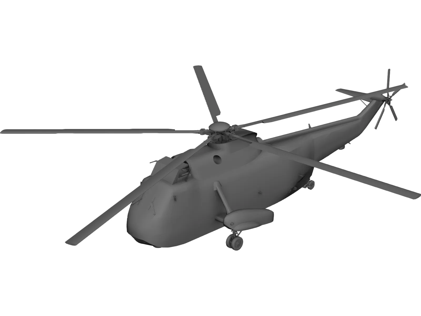 Sikorsky SH-3H Sea King 3D Model main preview